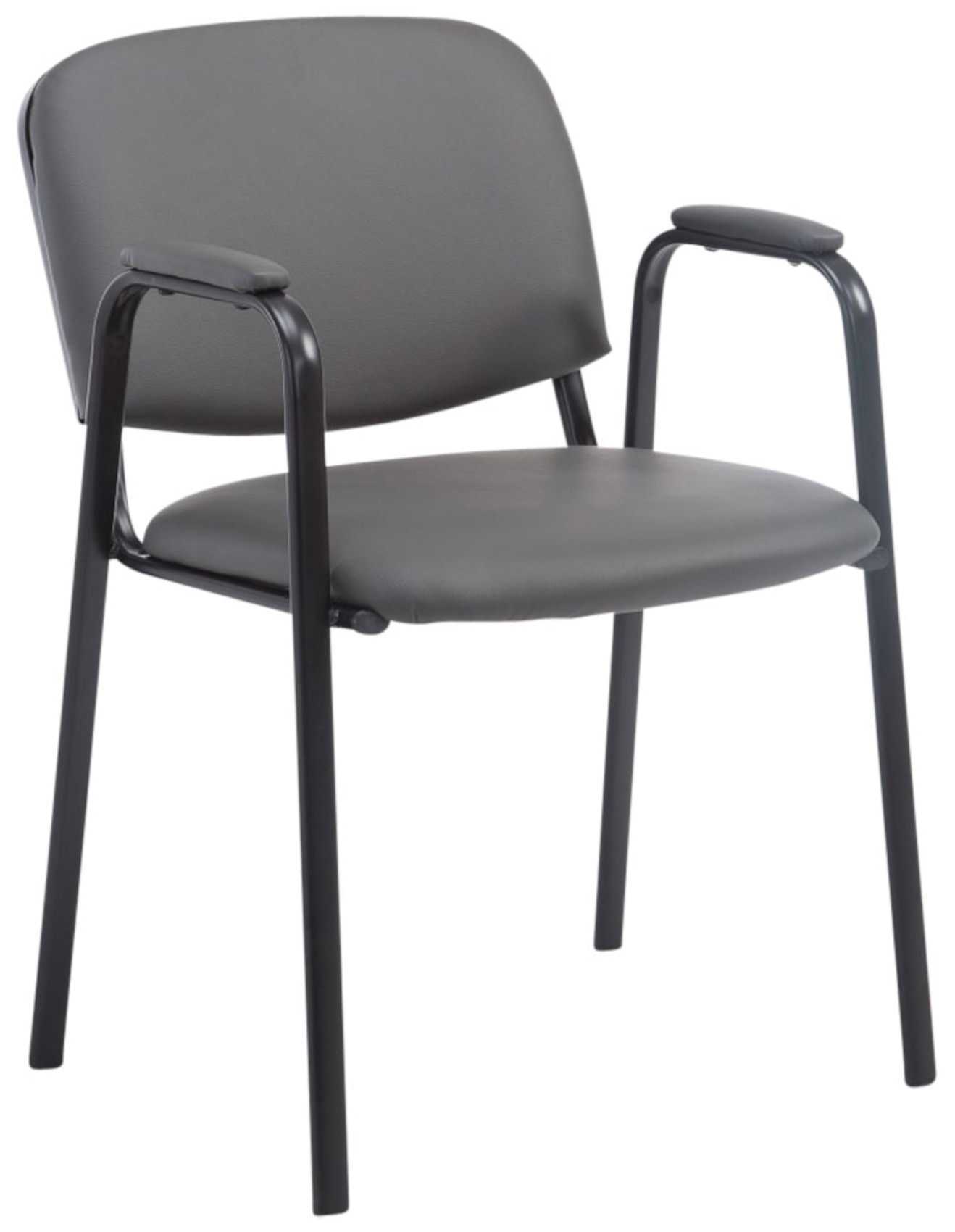 Set de 4 sillas apilables Ken Pro de piel sintética