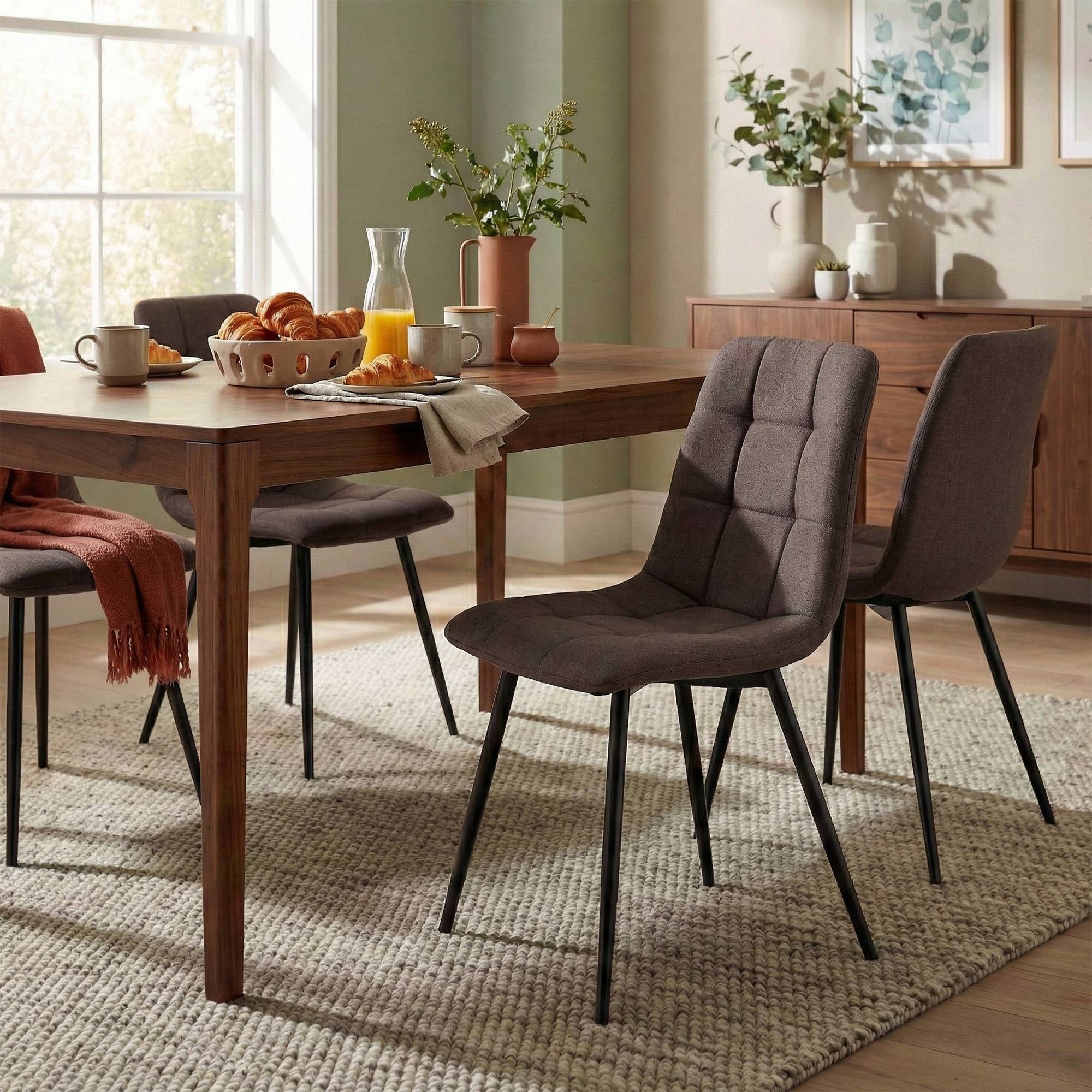 Silla de comedor Antibes de tela