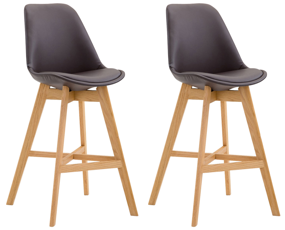 Set De 2 Taburetes Cannes En Simil Cuero