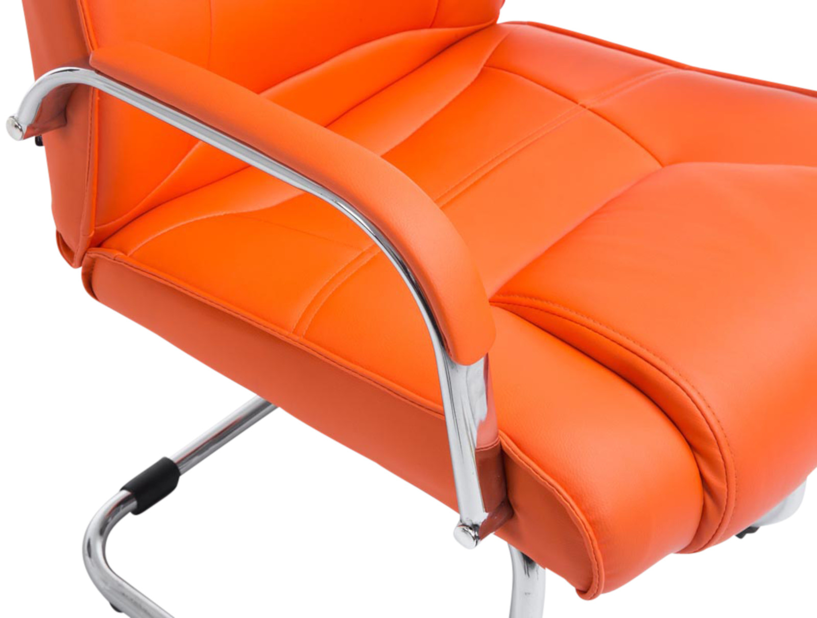 Set de 2 sillas cantilever XXL Attila en polipiel