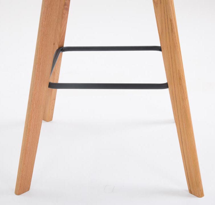 Set De 2 Taburetes De Bar Metz Con Asiento En Polipropileno