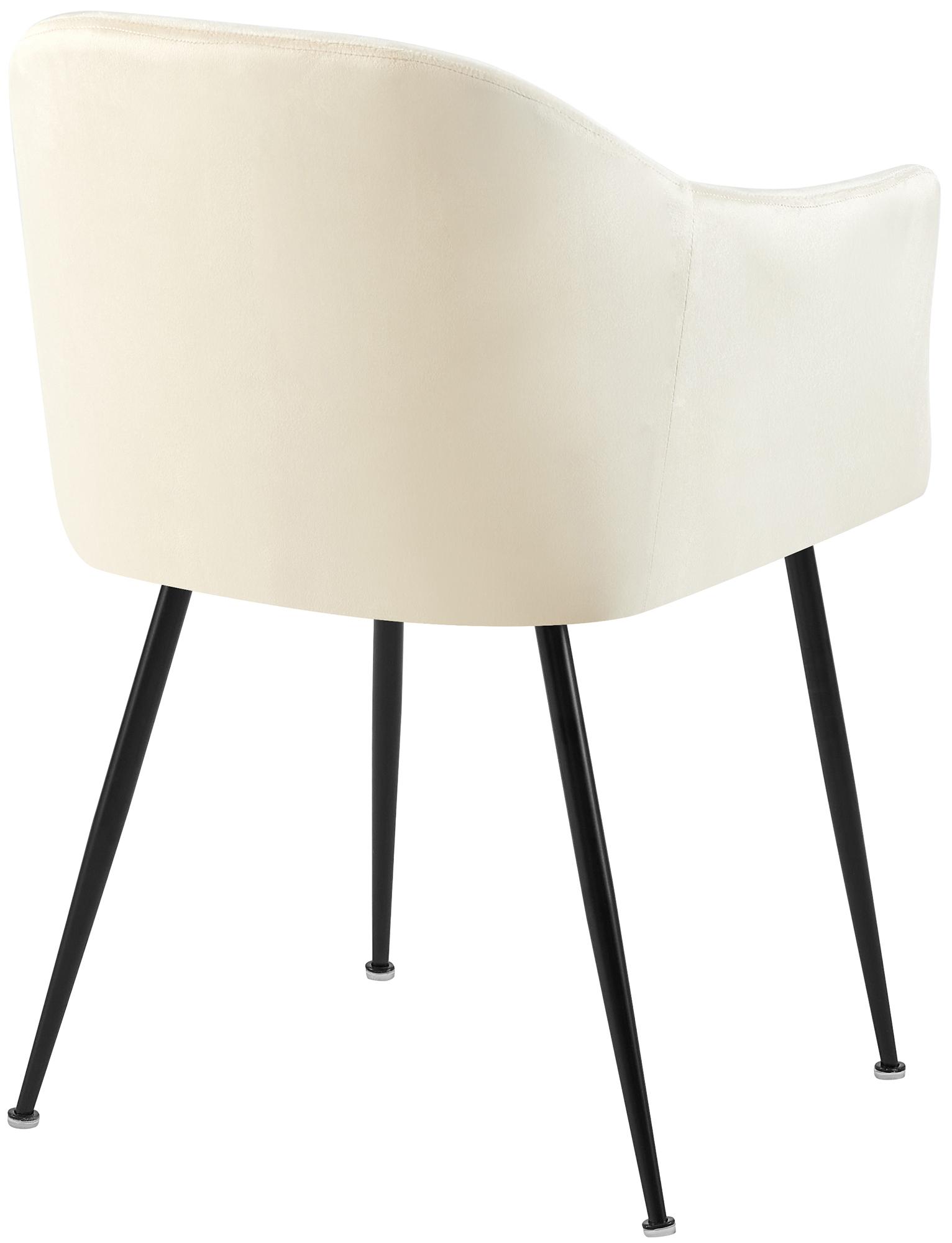Silla de comedor de terciopelo Jaysie