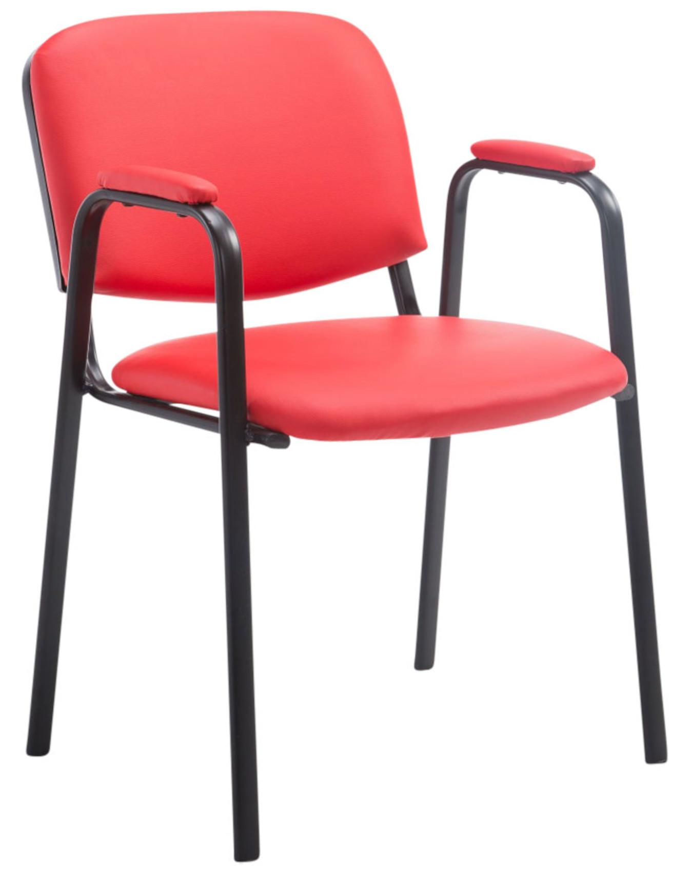 Set de 4 sillas apilables Ken Pro de piel sintética