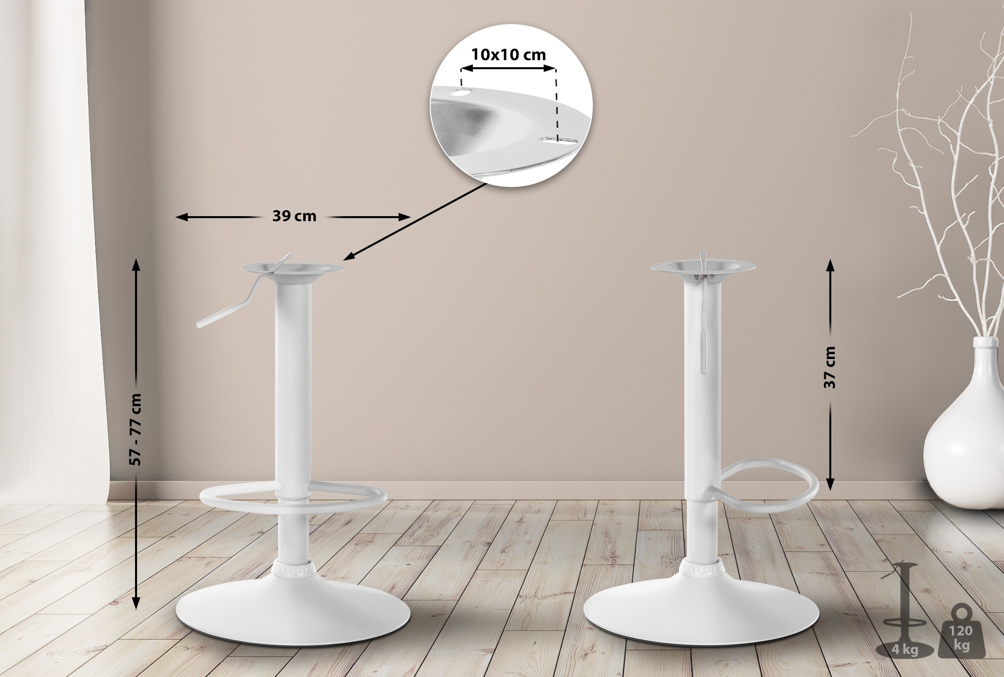 Bastidor XL para taburetes de bar
