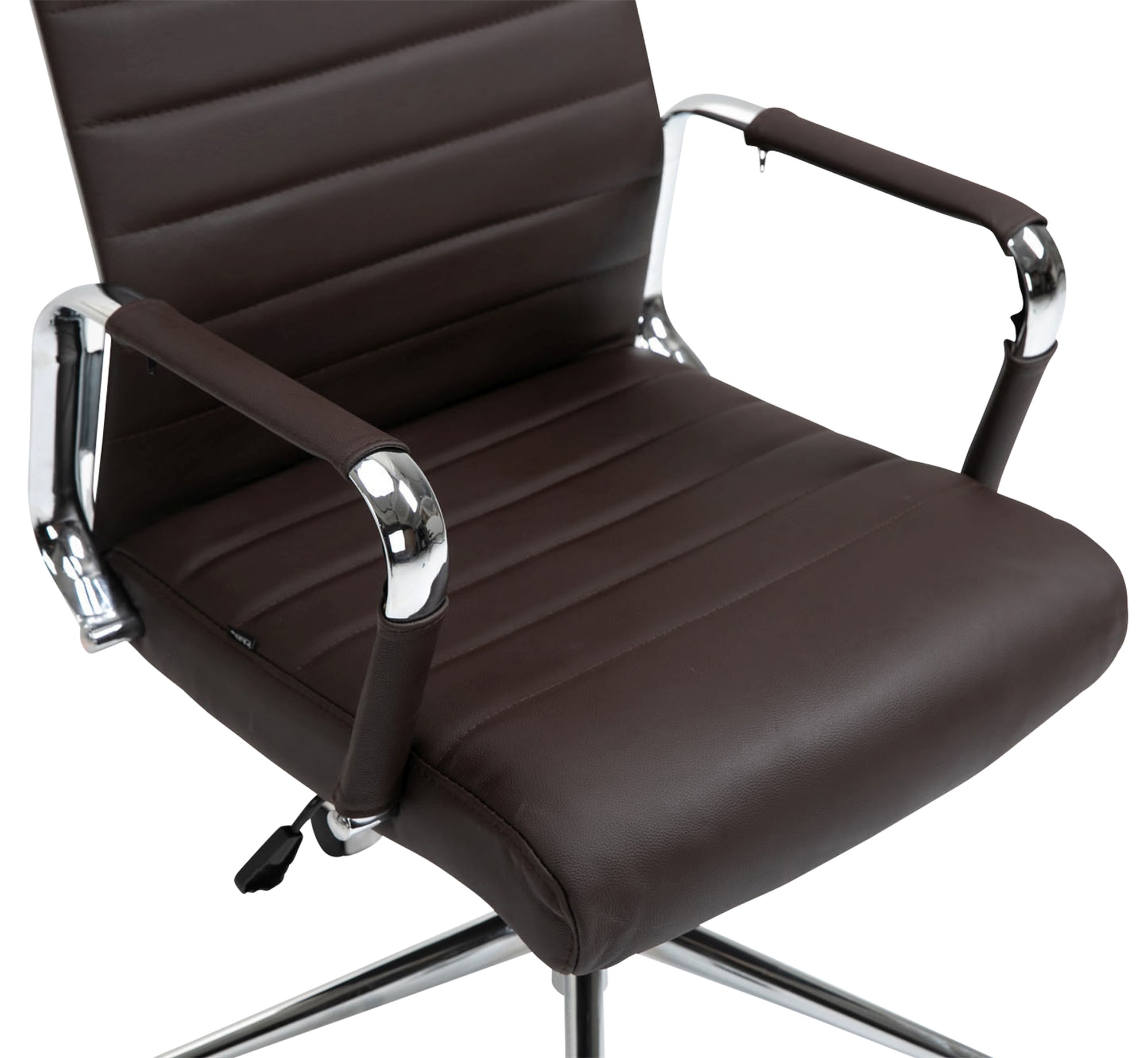 Silla de oficina Kolumbus de cuero auténtico