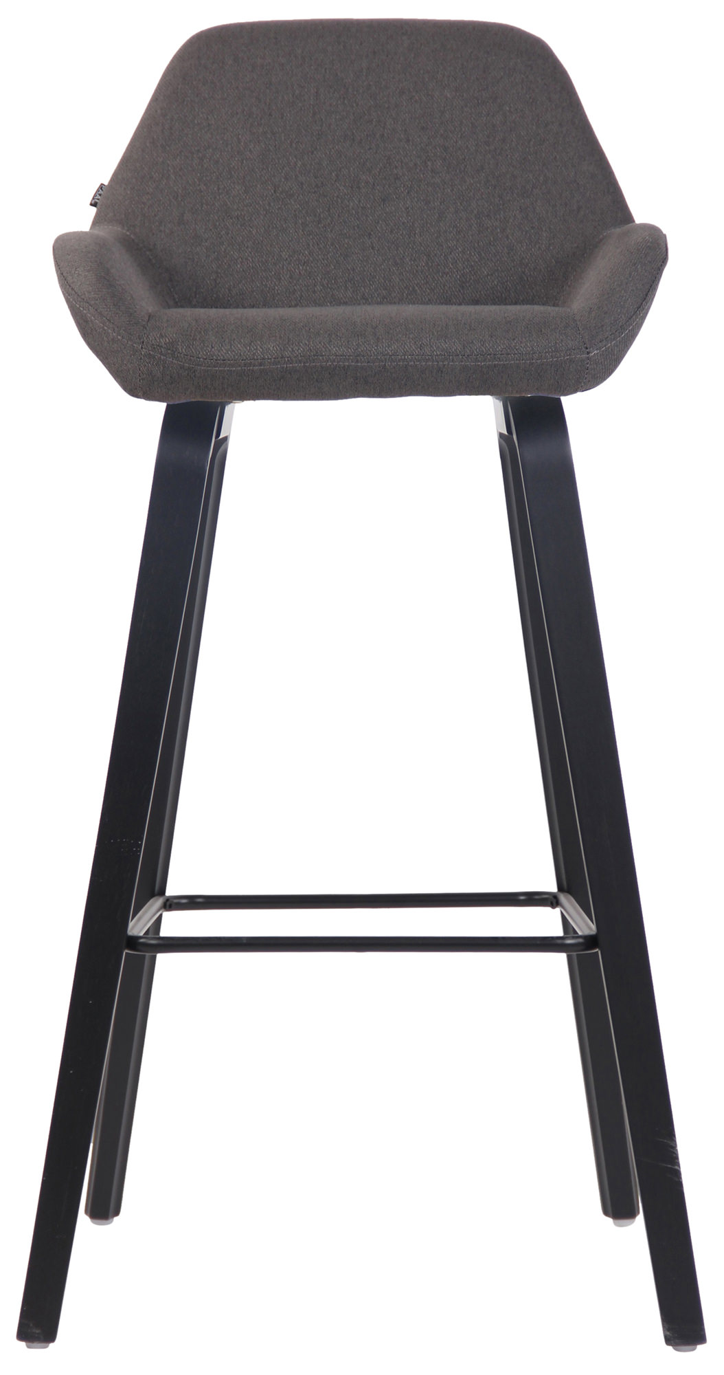 Taburete de bar Newnan de 4 patas con estructura de tela