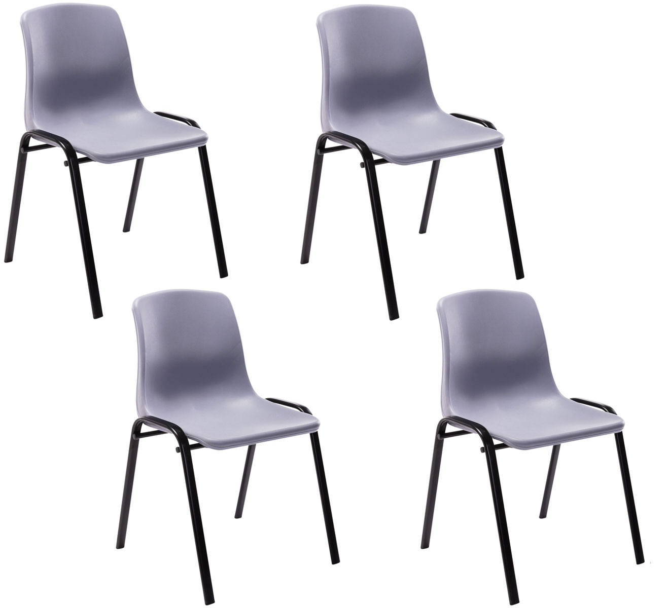 Set De 4 Sillas Apilables Nowra