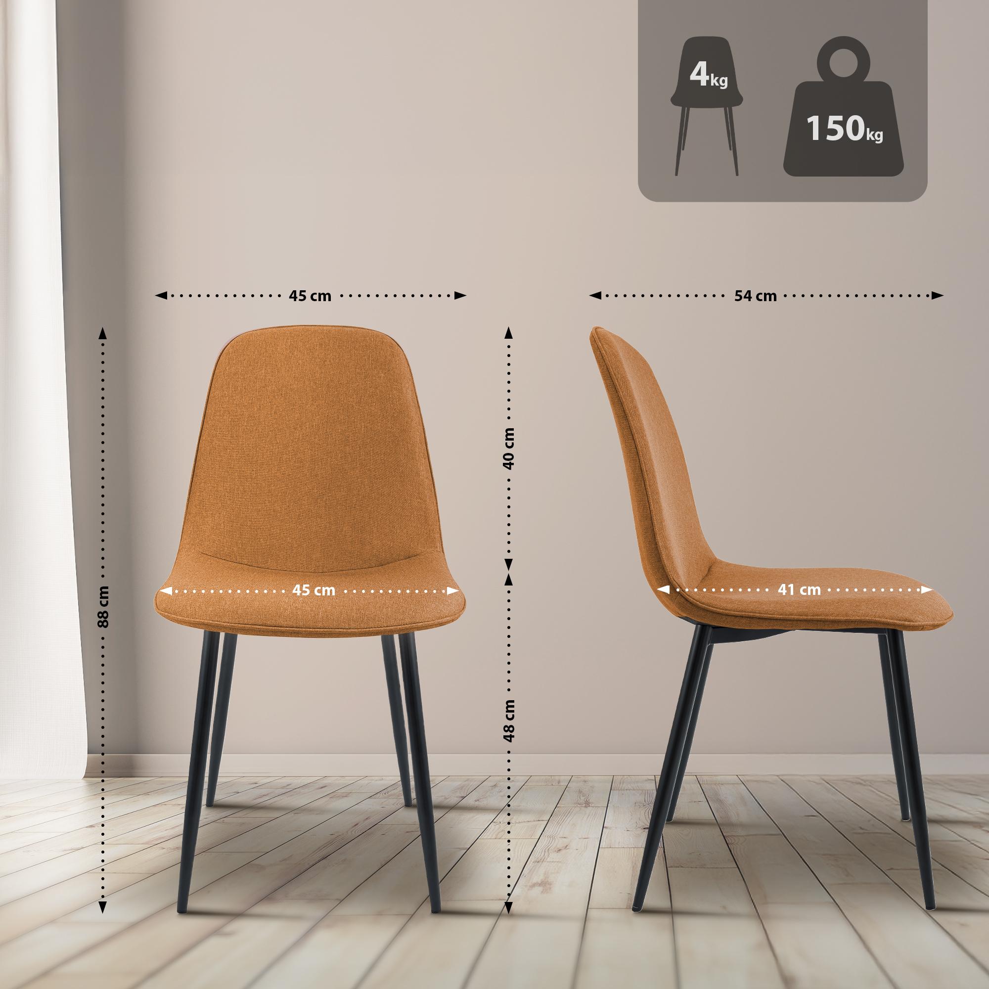 Juego de 2 Sillas de Comedor Maryam