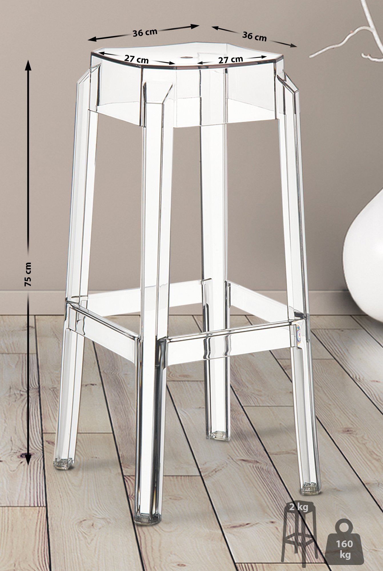 Taburete Fox para Exteriores
