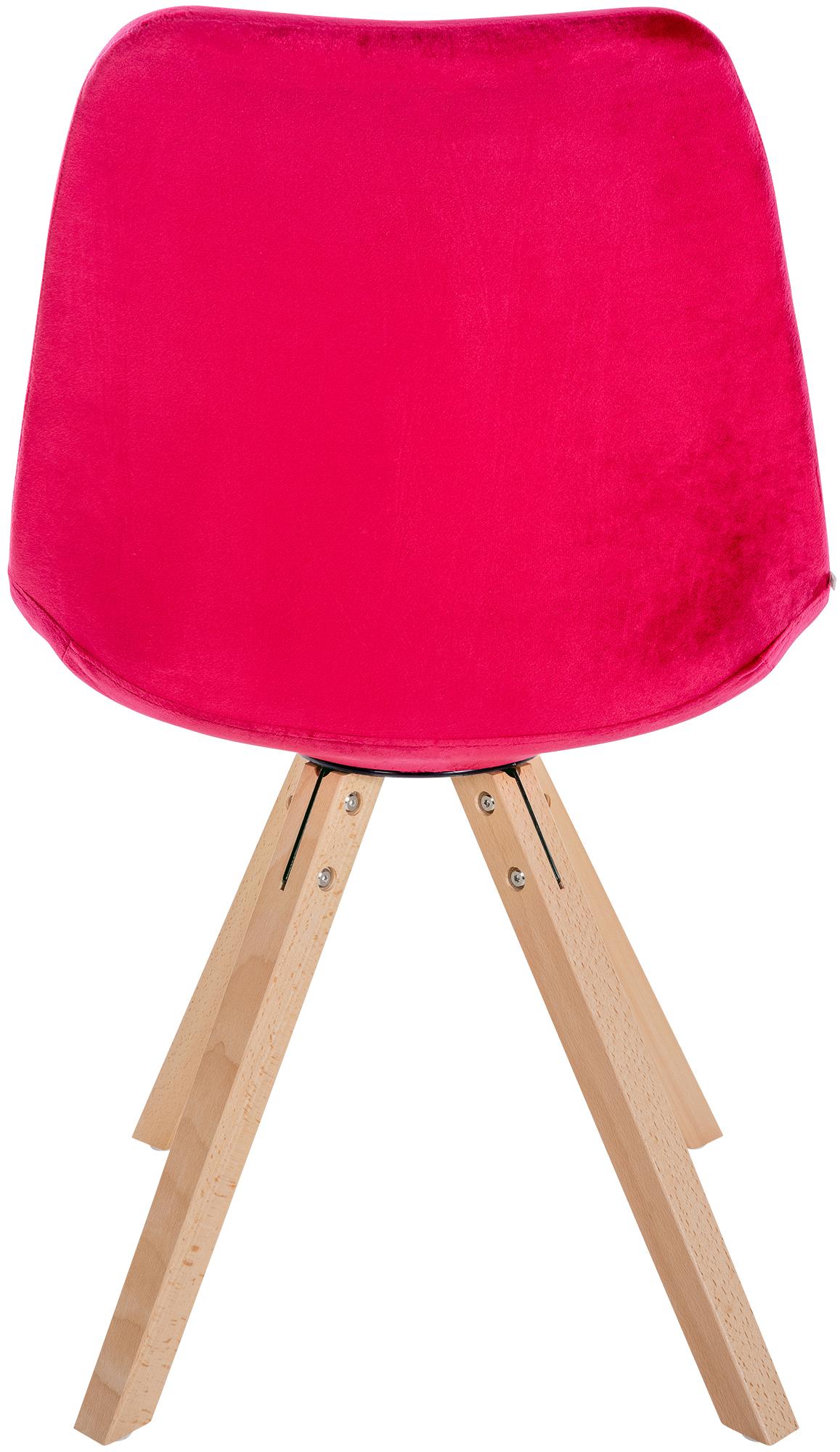 Pack de 4 sillas de salón Sofia en terciopelo