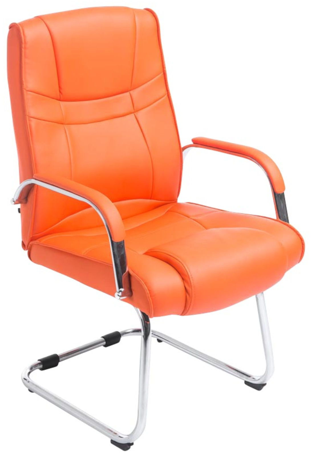 Set de 2 sillas cantilever XXL Attila en polipiel