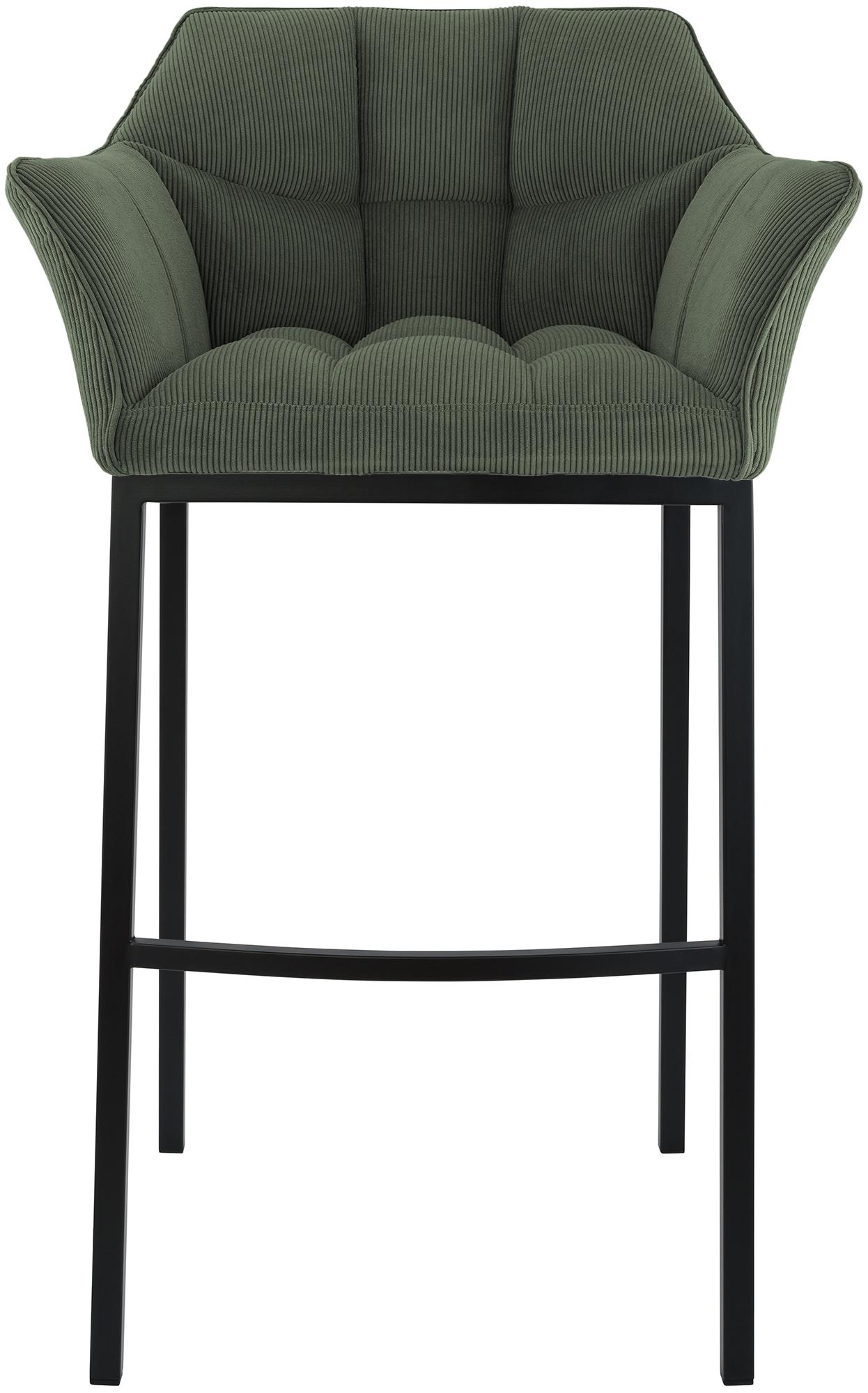 Taburete de bar Damaso Cord con base de cuatro patas