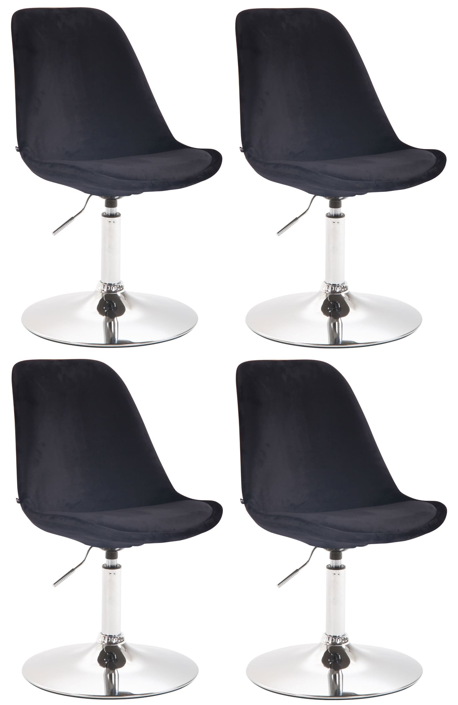 Set de 4 sillas Lounge Maverick en terciopelo