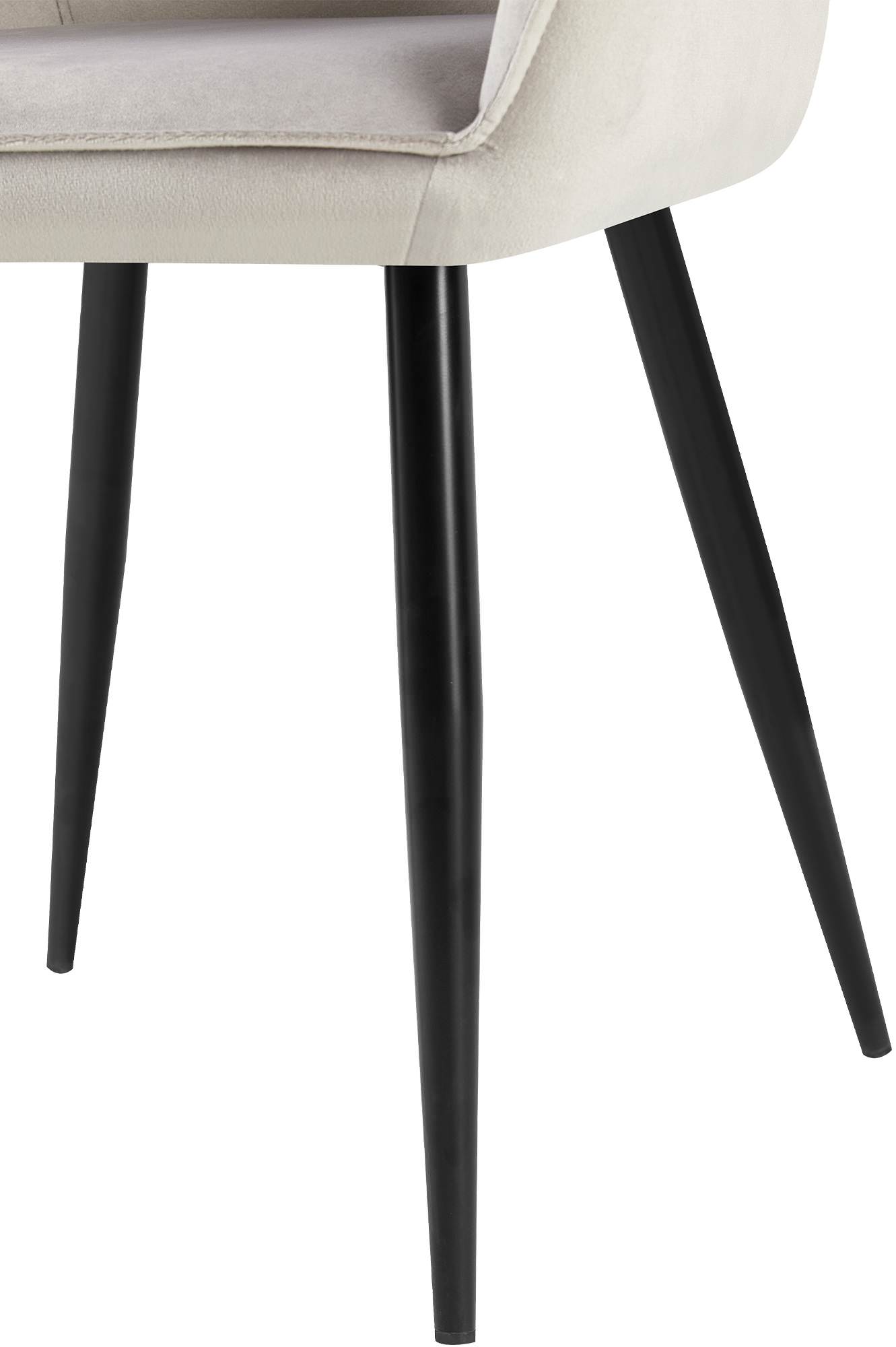 Set de 2 Sillas de comedor Boise en terciopelo