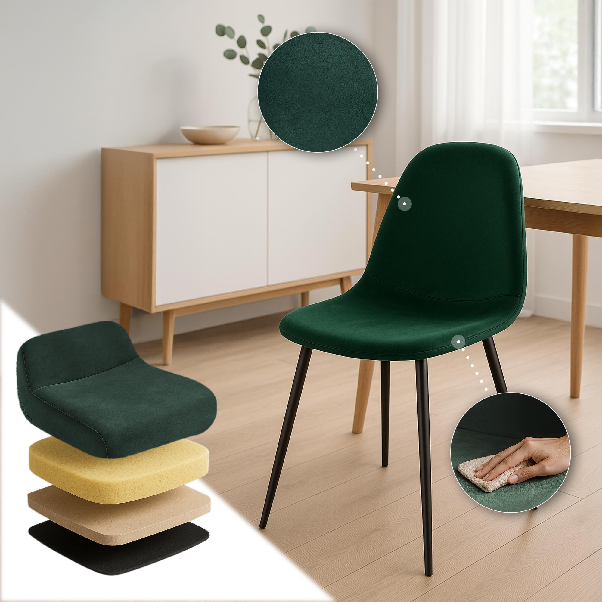 Conjunto de 4 sillas de comedor Napier