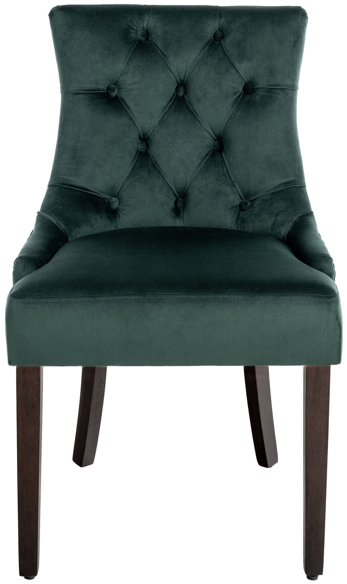 Juego de 4 sillas de comedor Aberdeen en terciopelo