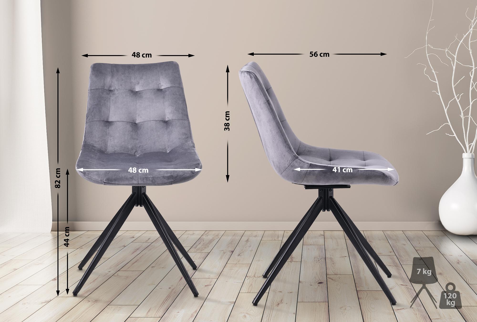Lote de 2 sillas de comedor Merna