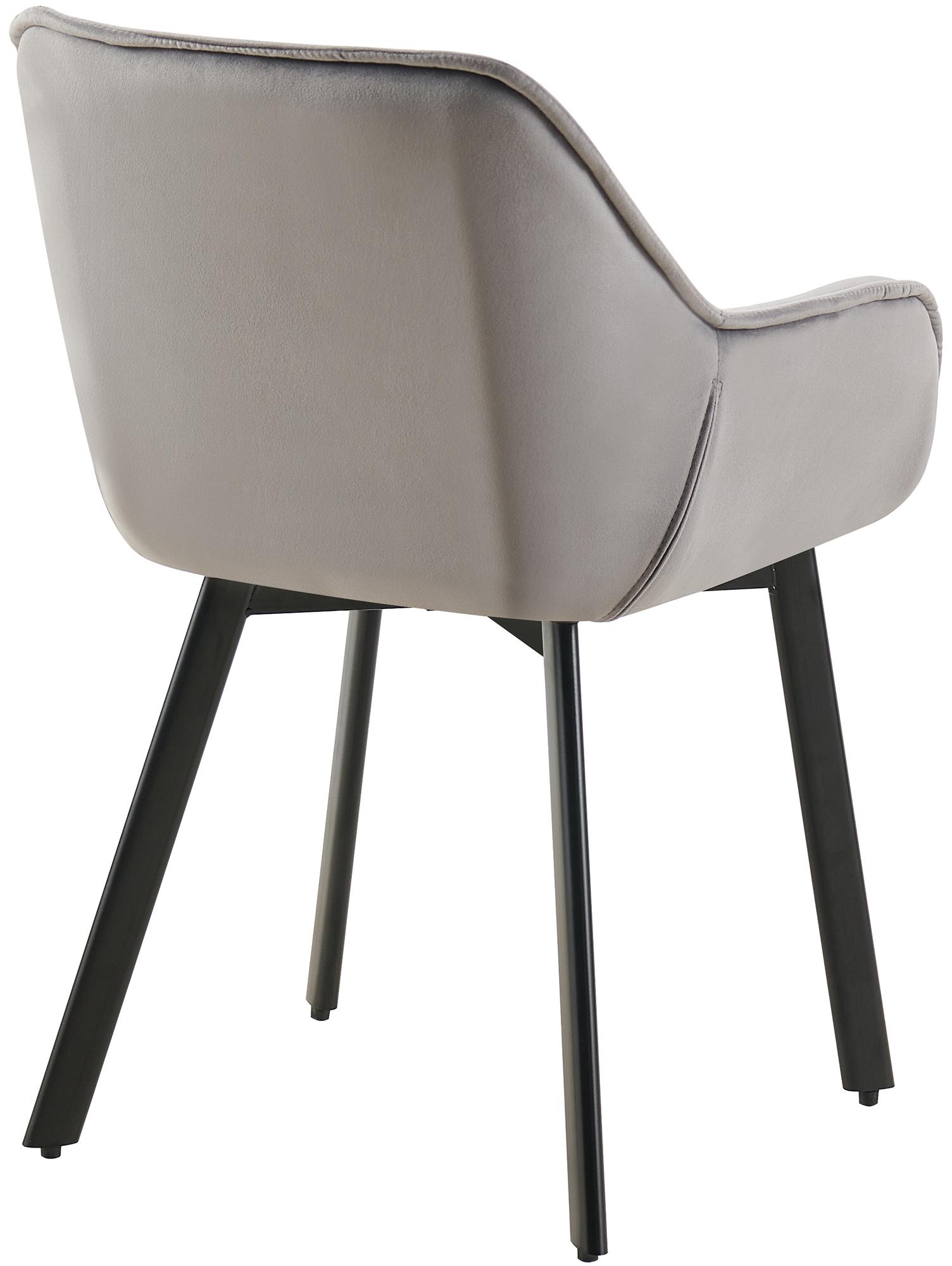 Juego de 2 Sillas de Comedor Antigo Giratorias de Terciopelo