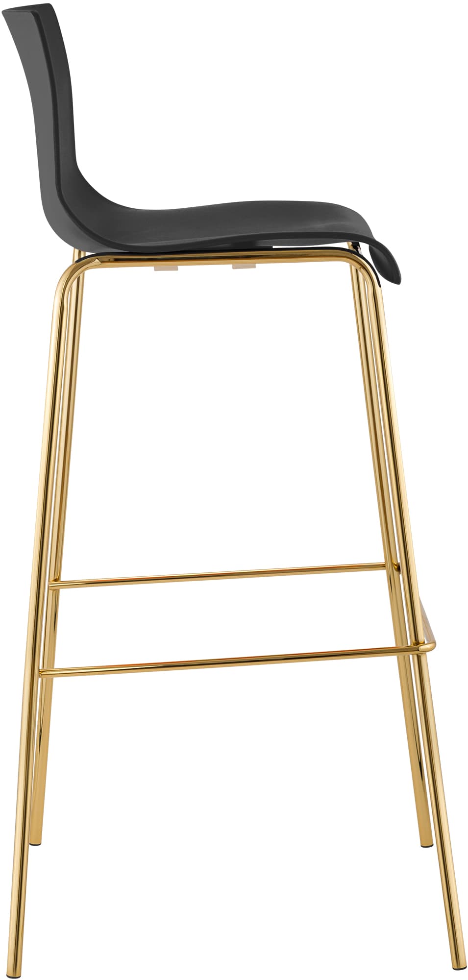Taburete de Bar Hover Base Cuatro Patas Plástico Dorado
