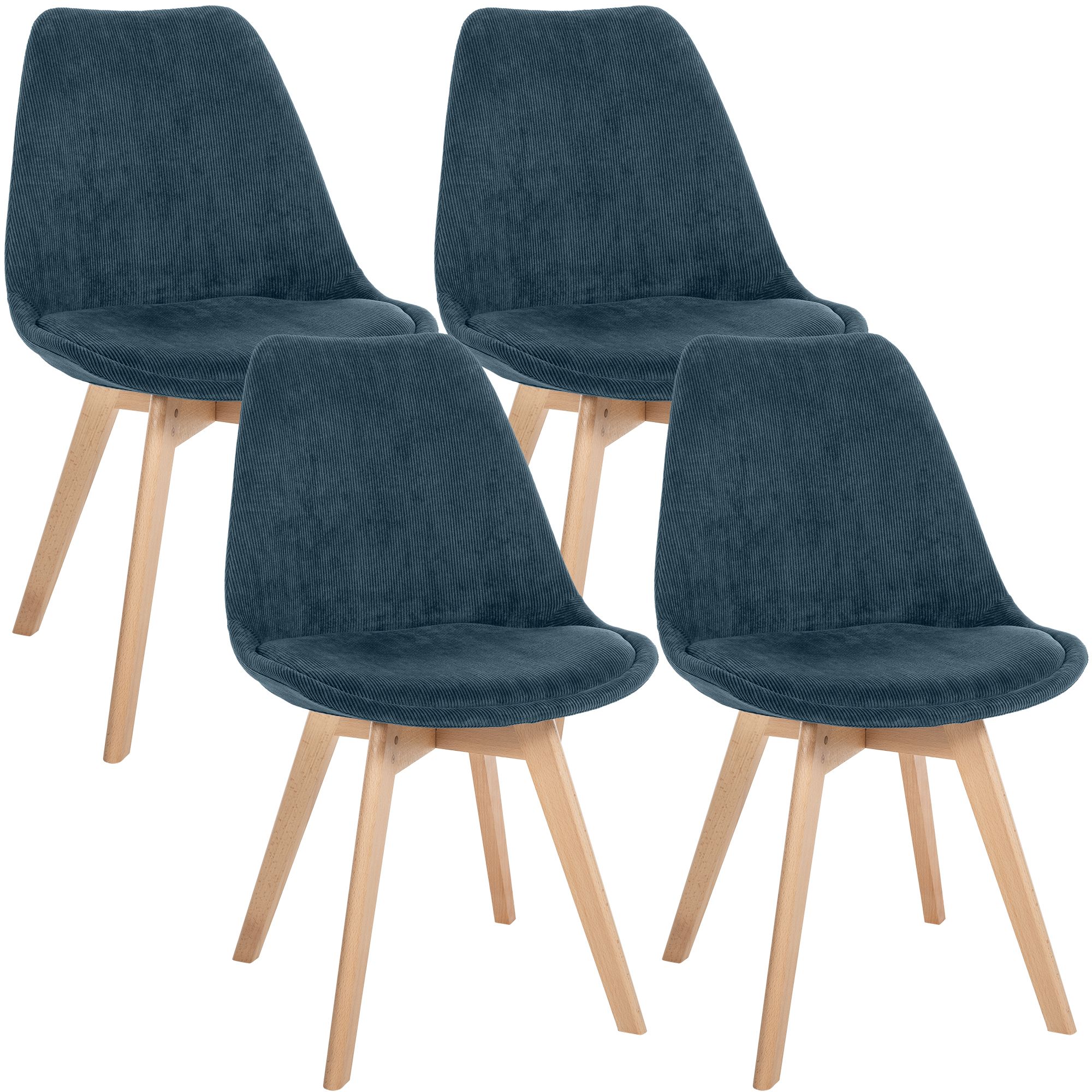 Juego de 4 sillas de comedor Linares
