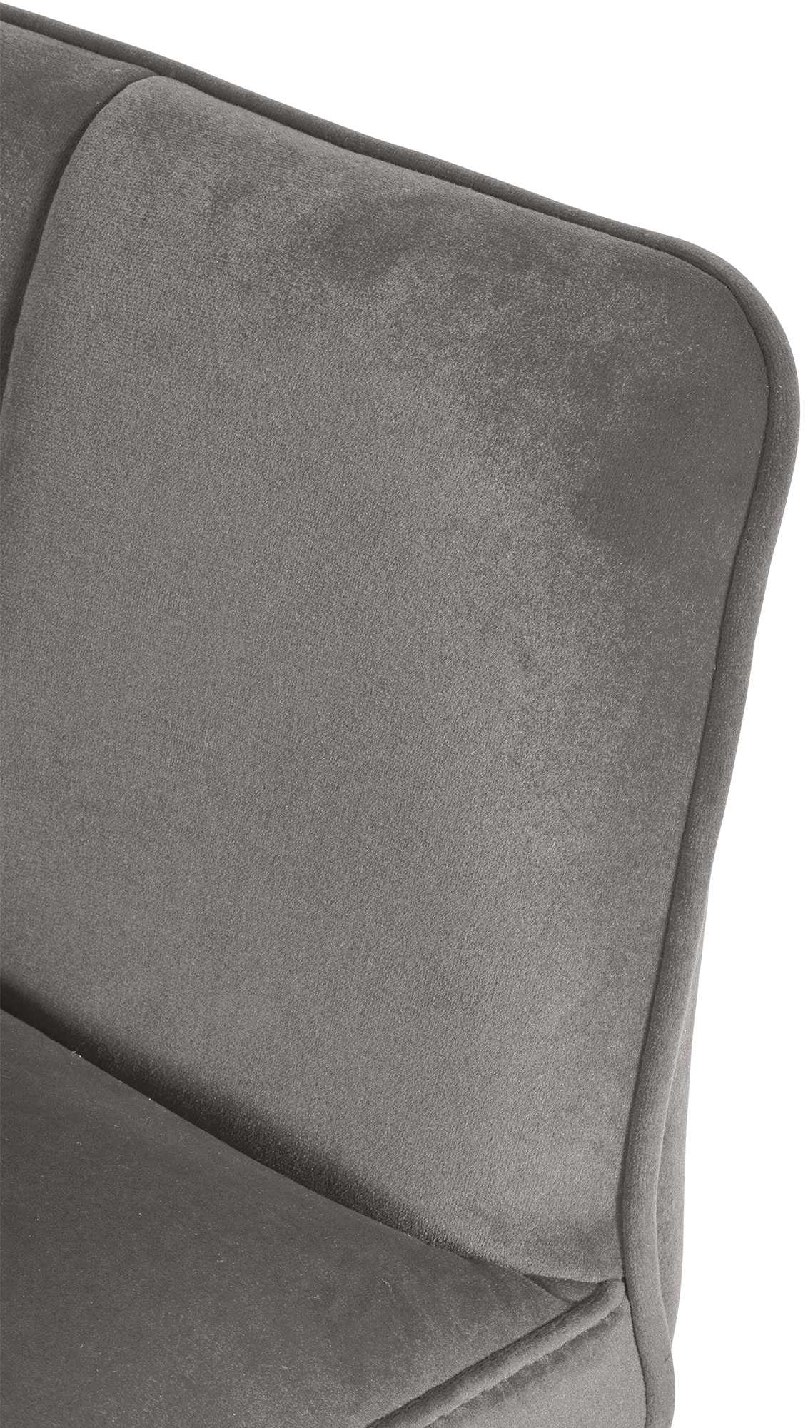 Juego de 2 taburetes de bar Damaso de terciopelo con base de cuatro patas