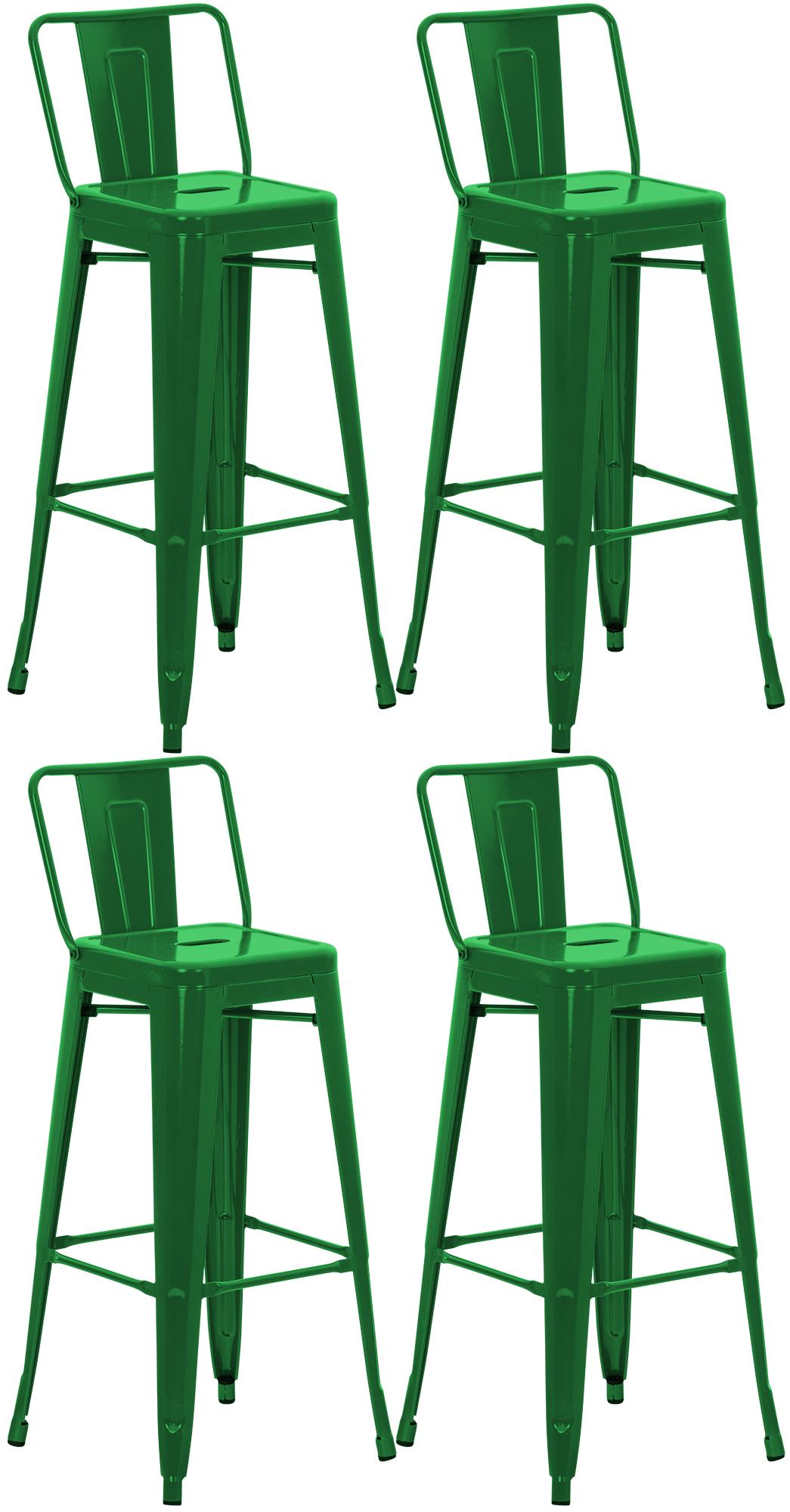 Juego de 4 taburetes de bar Mason