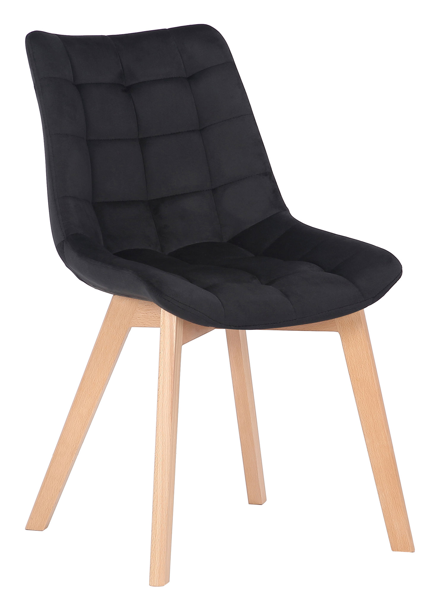 Silla de comedor Passaic en terciopelo