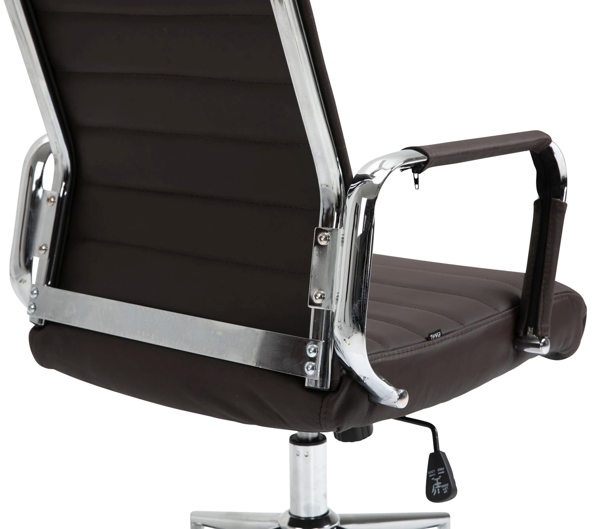 Silla de oficina Kolumbus de cuero auténtico