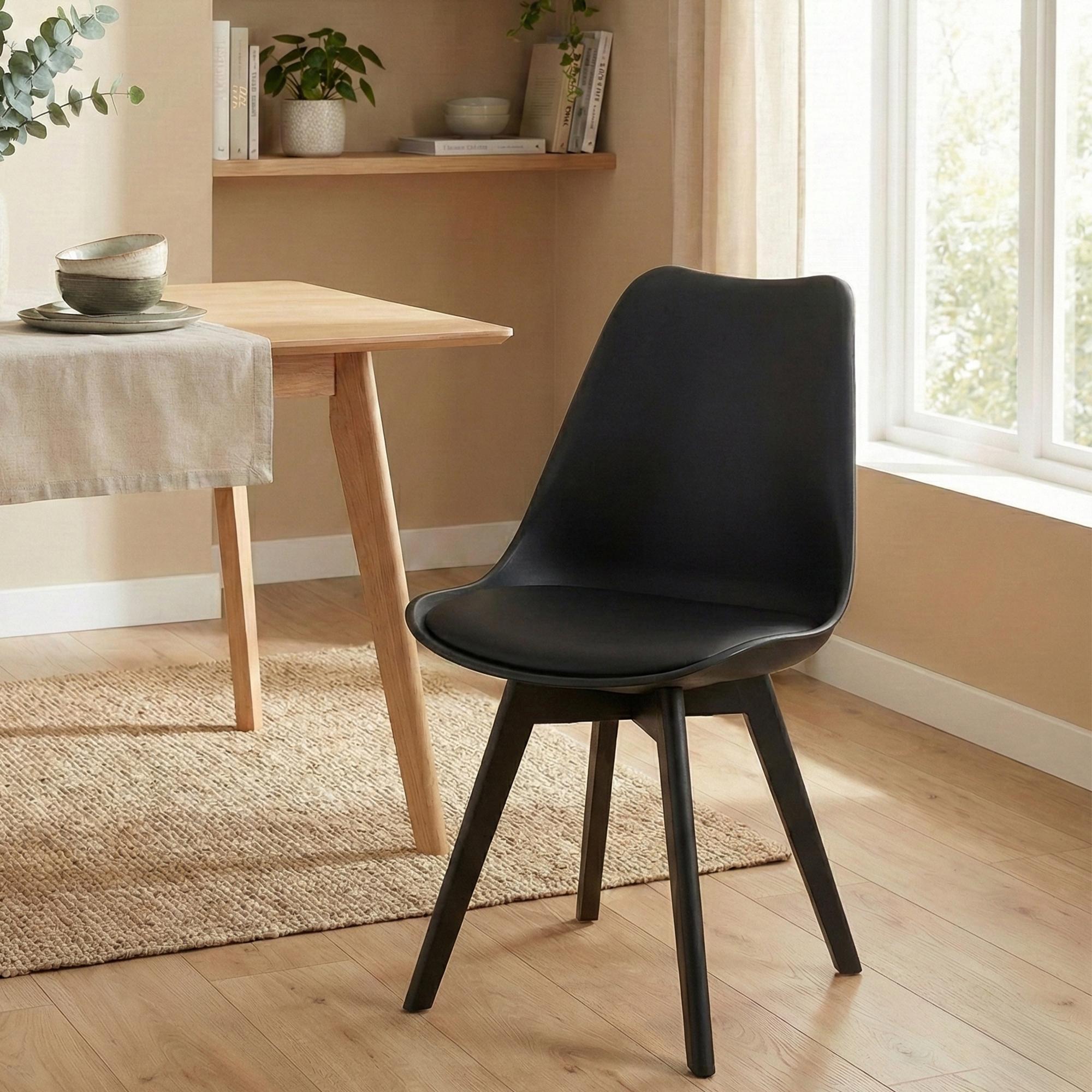 Silla de comedor Linares elegante, cómoda y fácil de limpiar Ideal para tu hogar