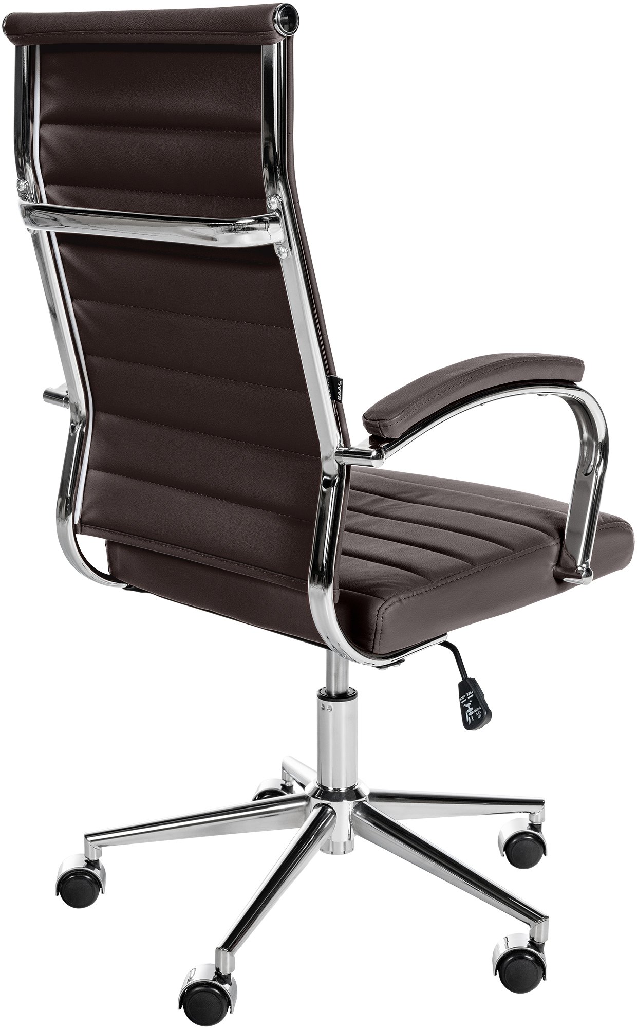 Silla de oficina Mollis de cuero auténtico