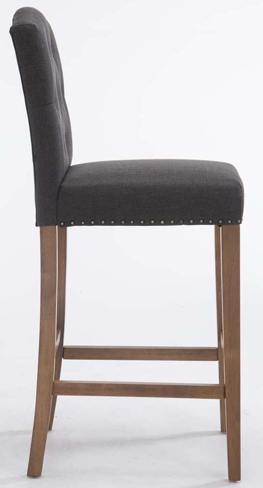 Set 2x Taburetes de Bar Louise en Tela