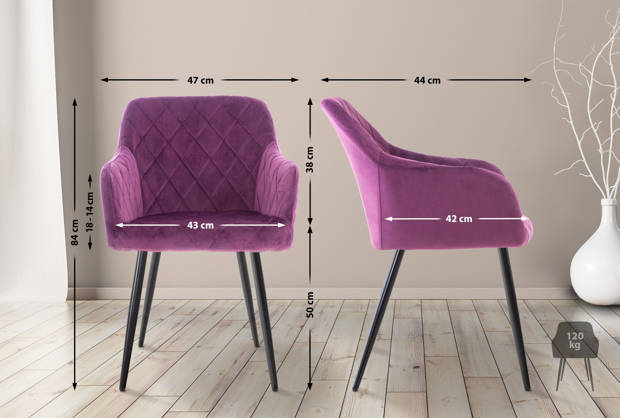 Silla de comedor Shila