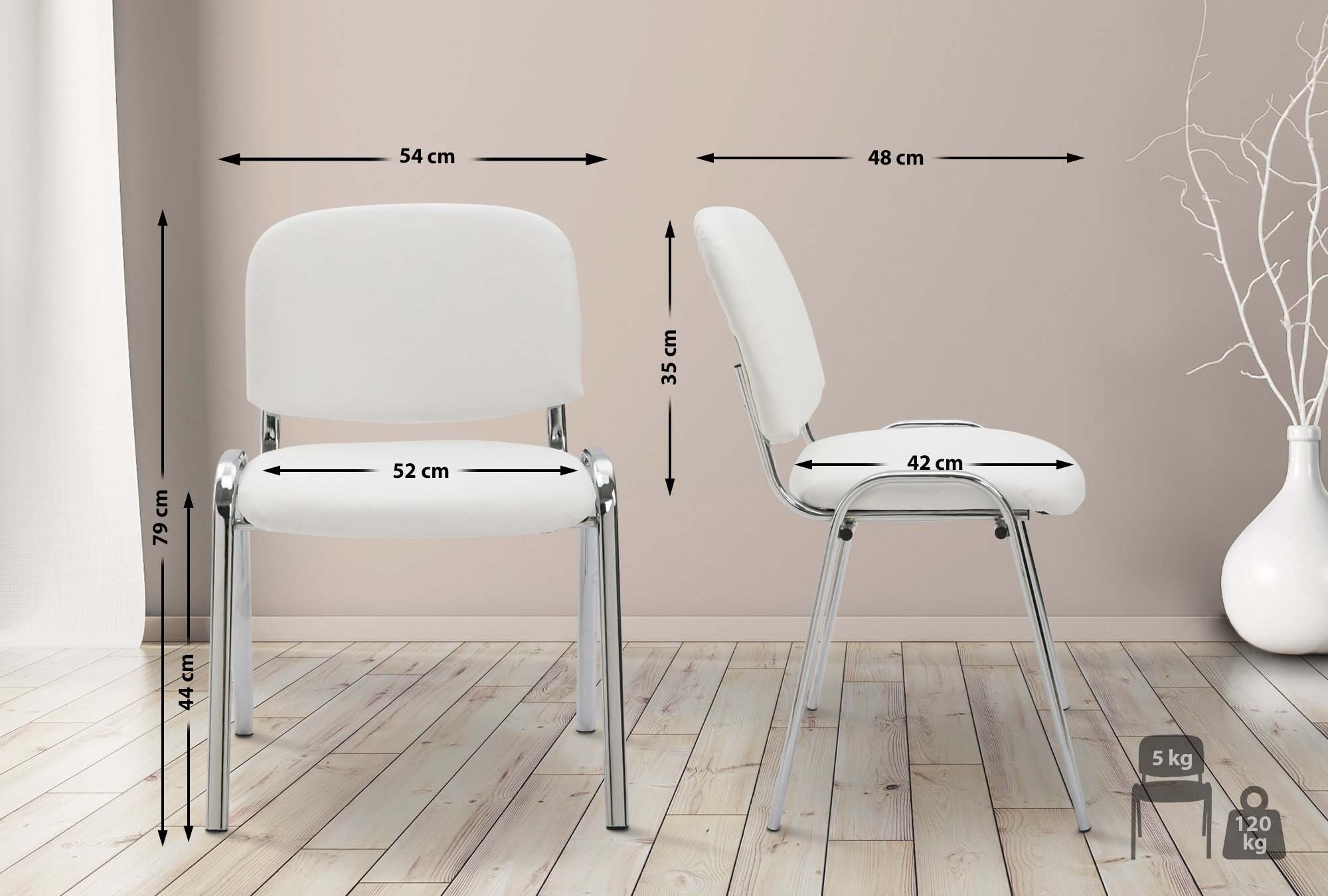 Silla De Conferencia Ken Chrom