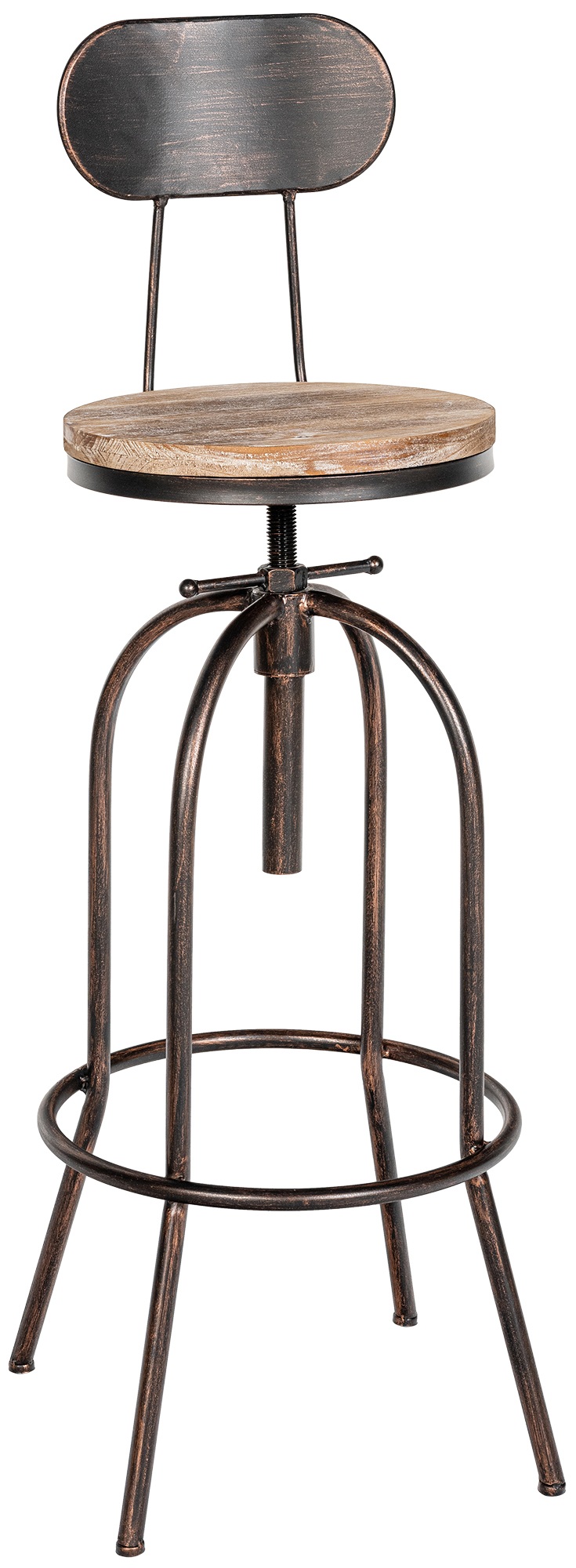 Taburete Industrial Pino