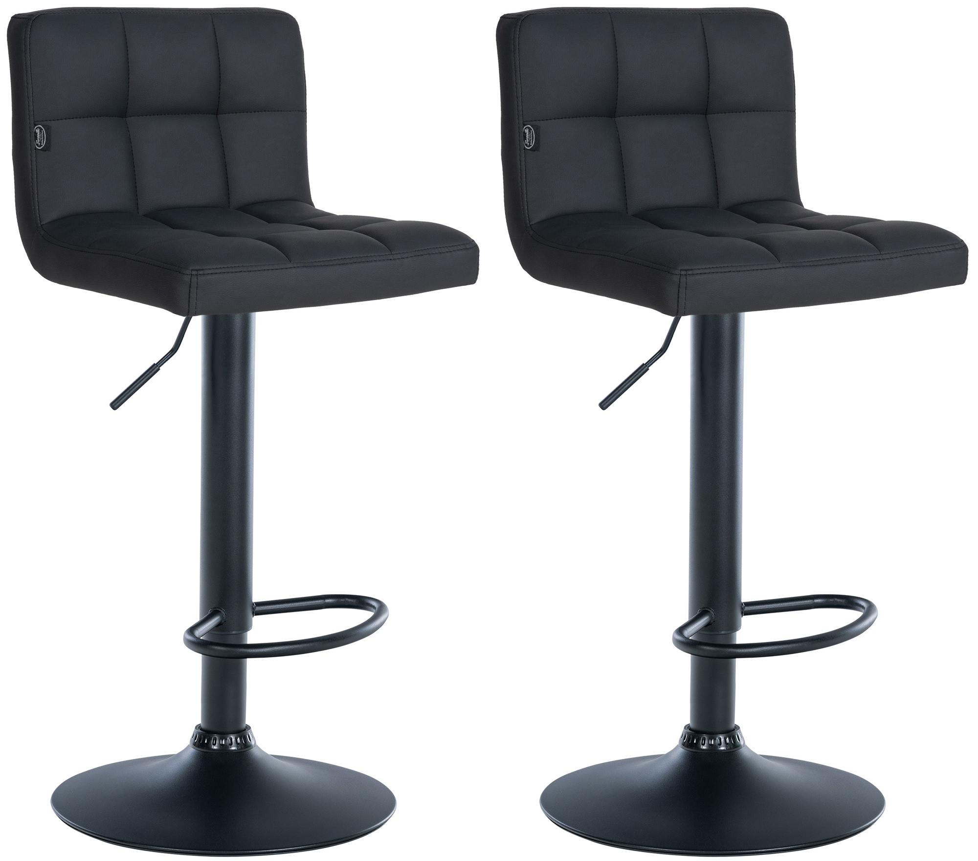 Set de 2 Taburetes de bar Feni en polipiel