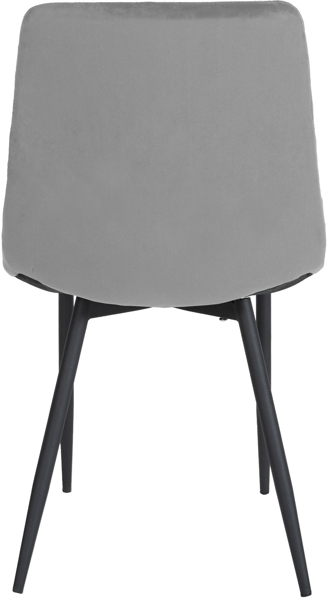 Set de 4 Sillas de comedor Telde en terciopelo
