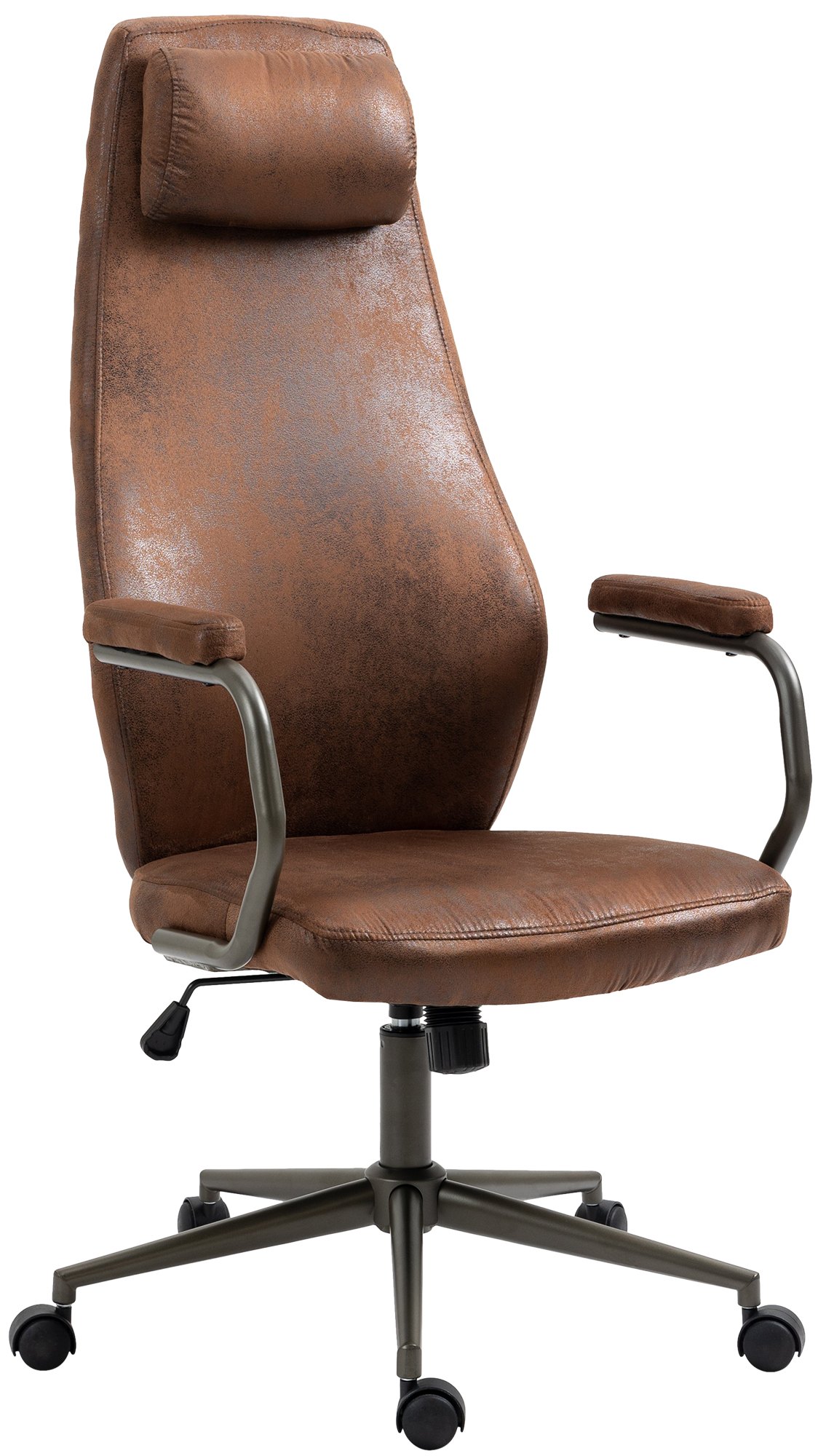 Silla de oficina Pocatello en cuero sintético y respaldo alto