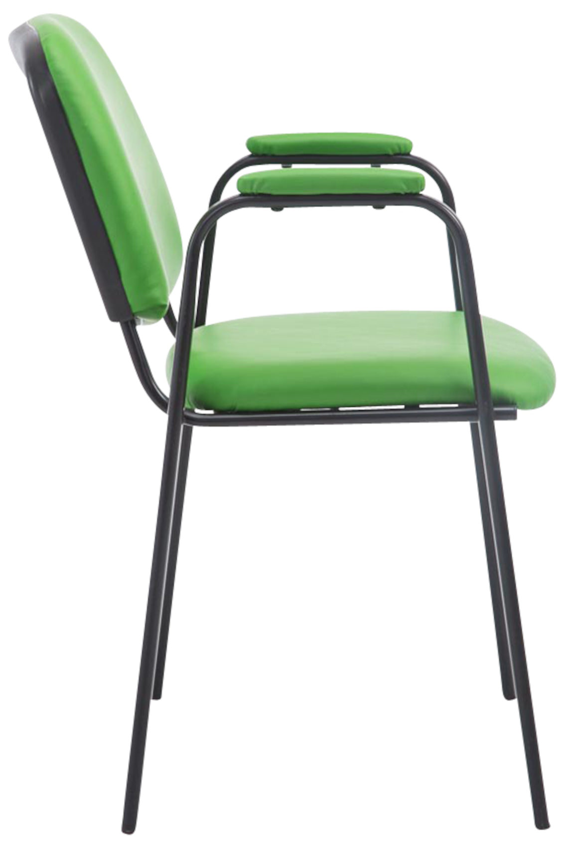 Set de 4 sillas apilables Ken Pro de piel sintética