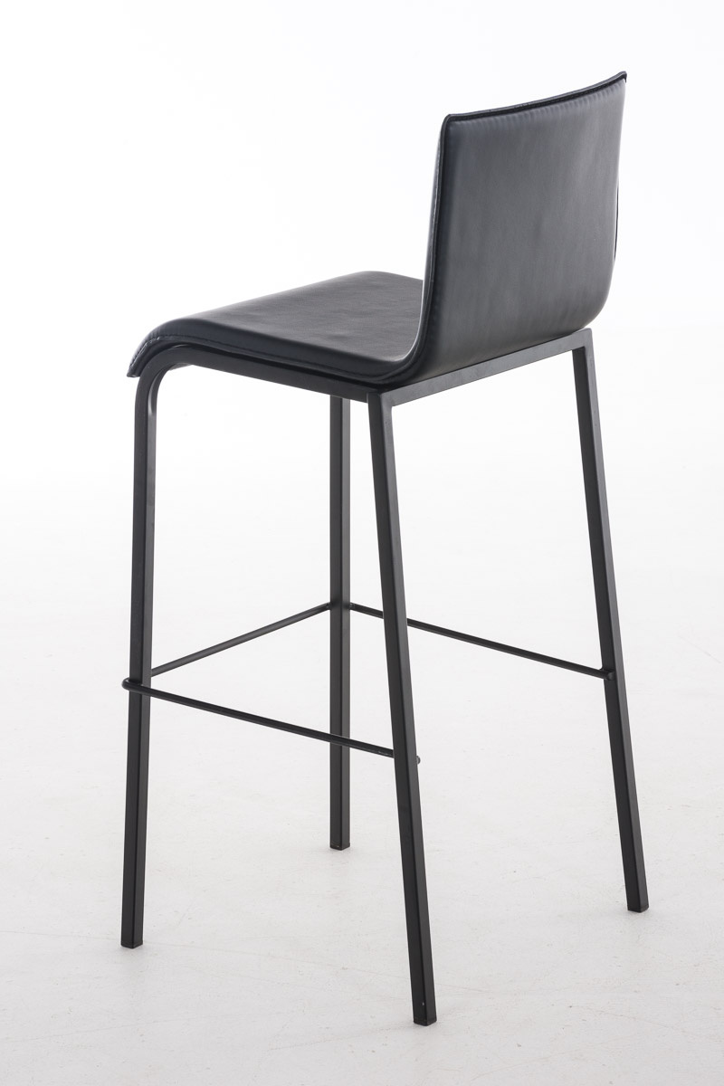 Taburete Avola con Base de Metal Negro