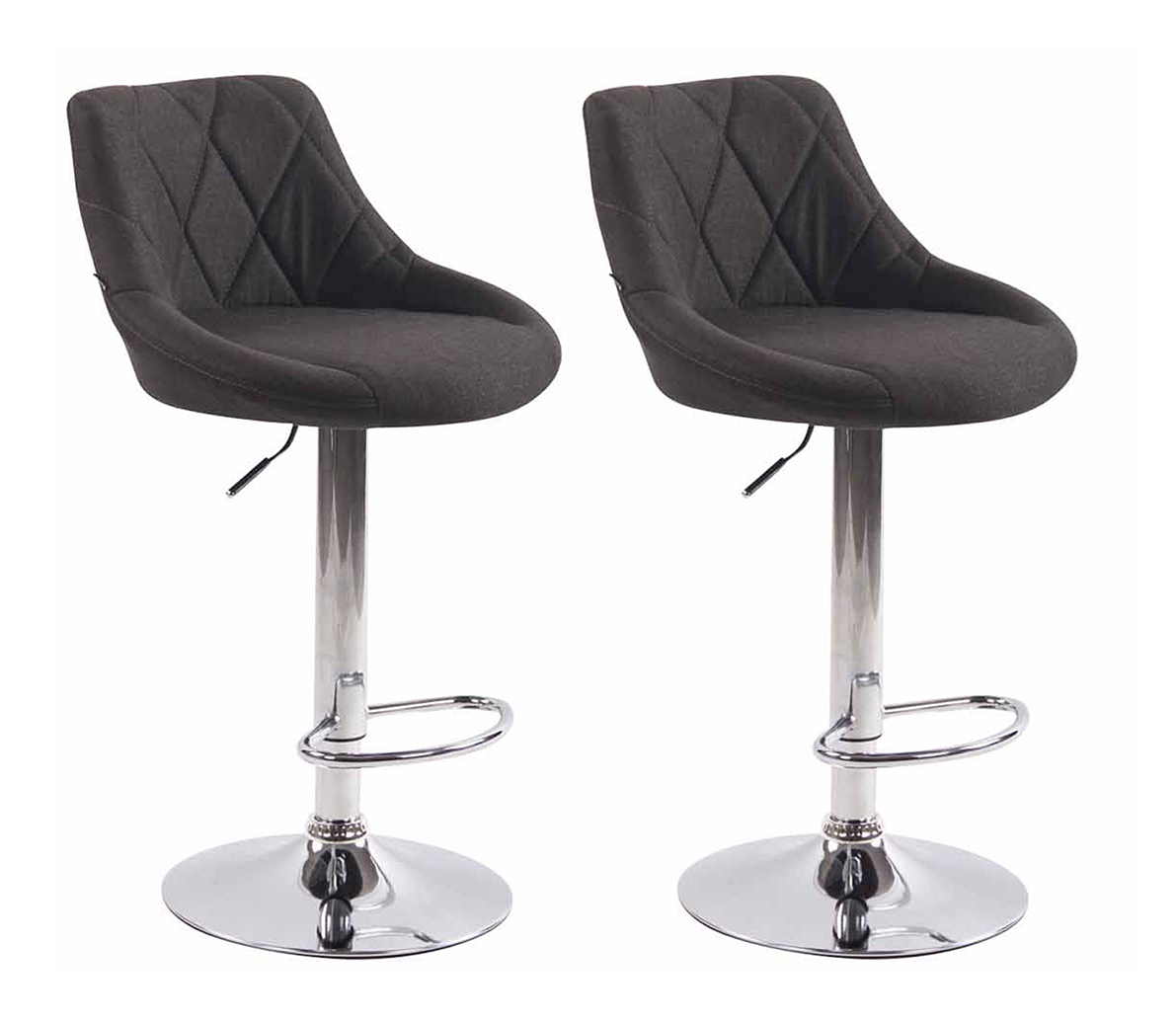 Set De 2 Taburetes Lazio Tapizados En Tela
