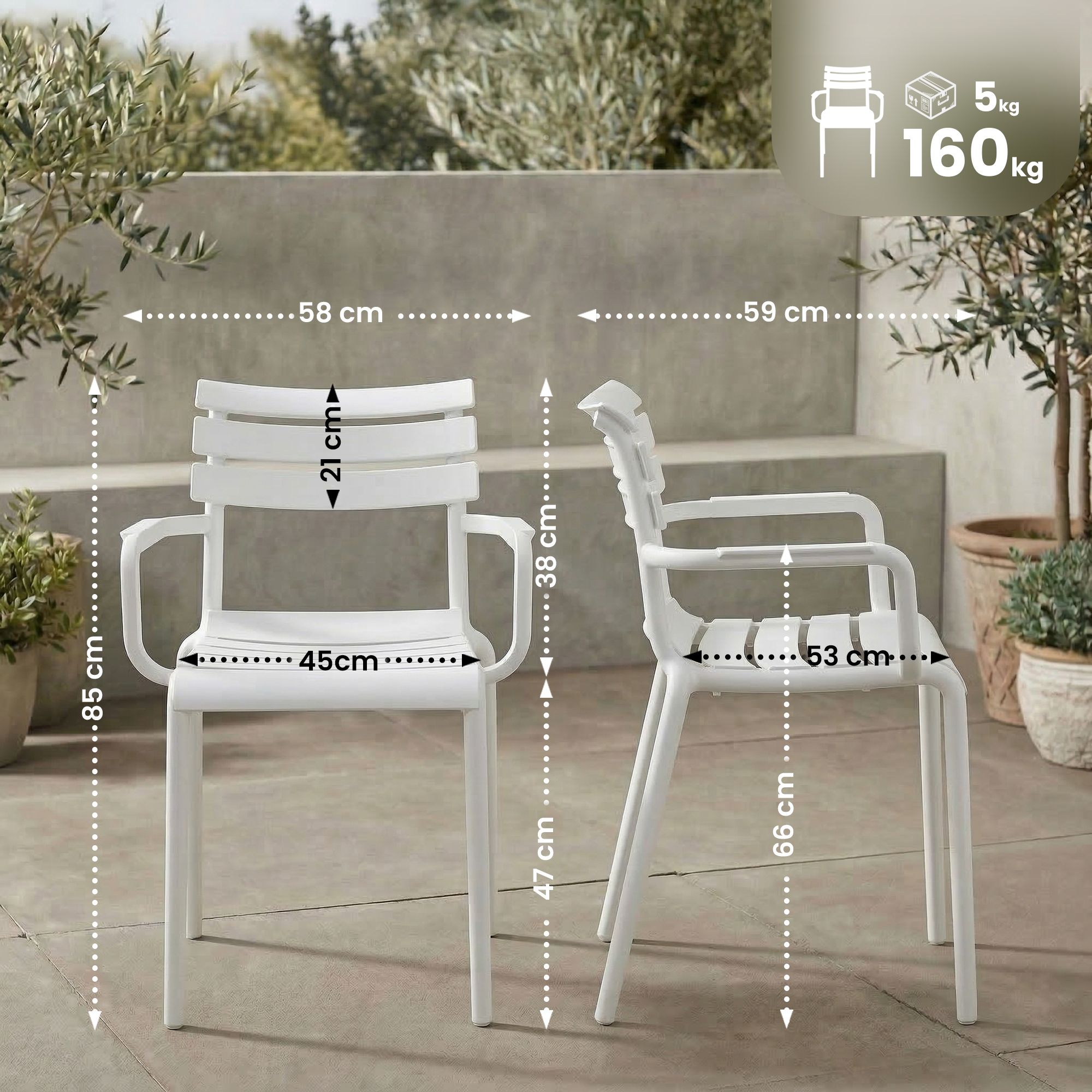 Silla de jardin Paris