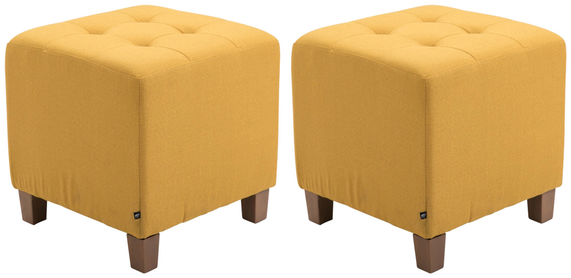 Set de 2 Taburetes Puff Pharao en tela