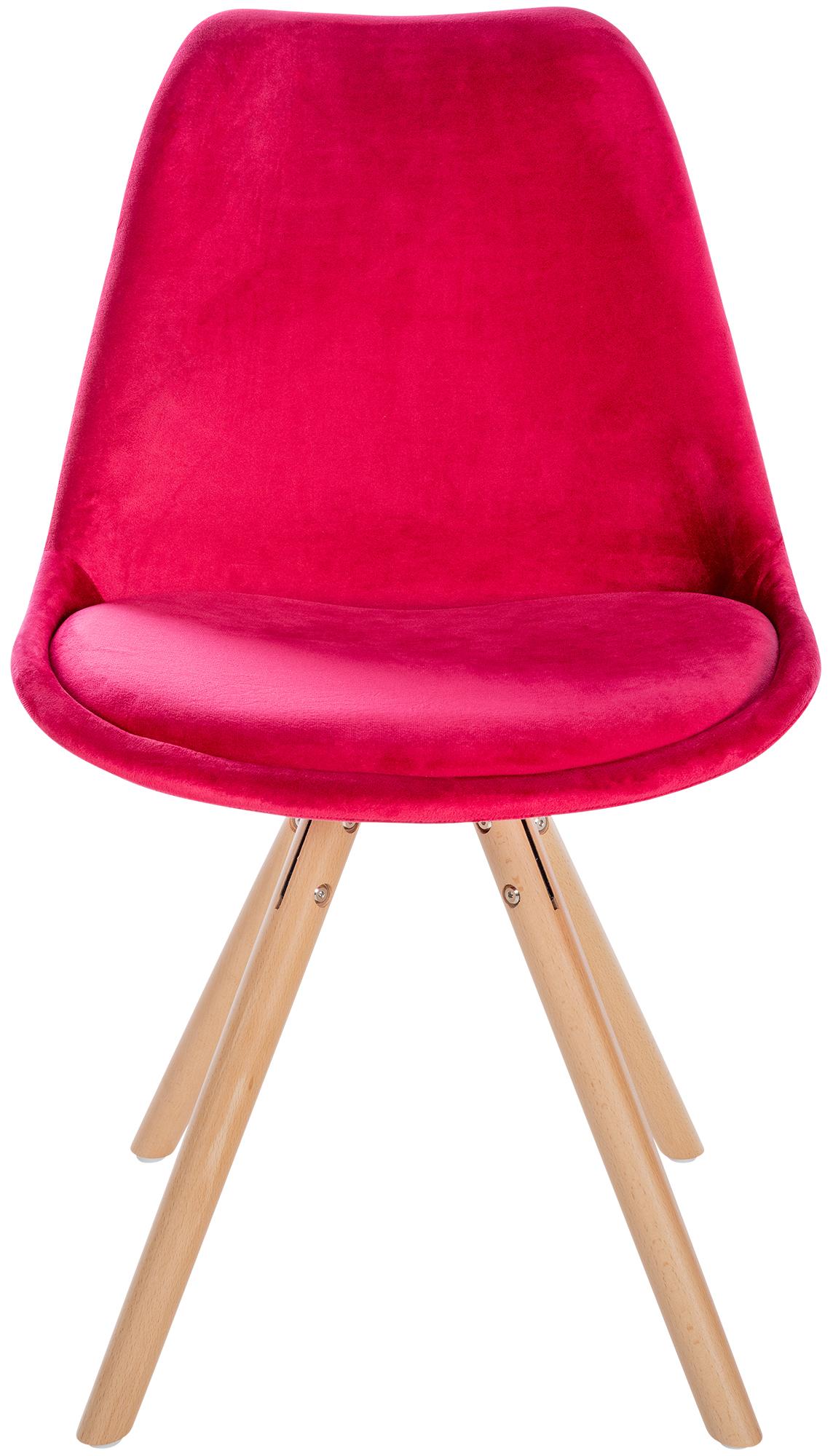 Silla de salón Sofia tapizada en terciopelo