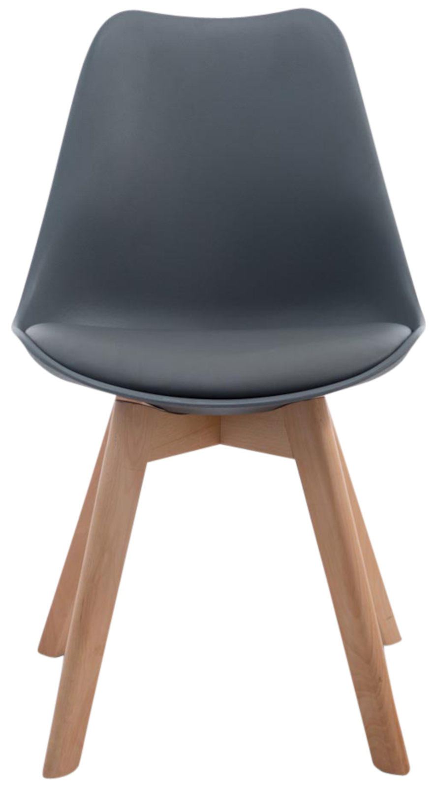 Set de 4 sillas de comedor Borneo en polipiel