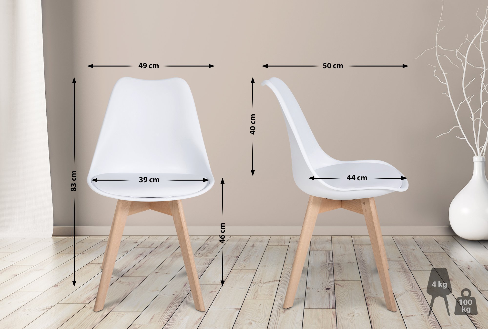Juego de 6 sillas de comedor Ramsey
