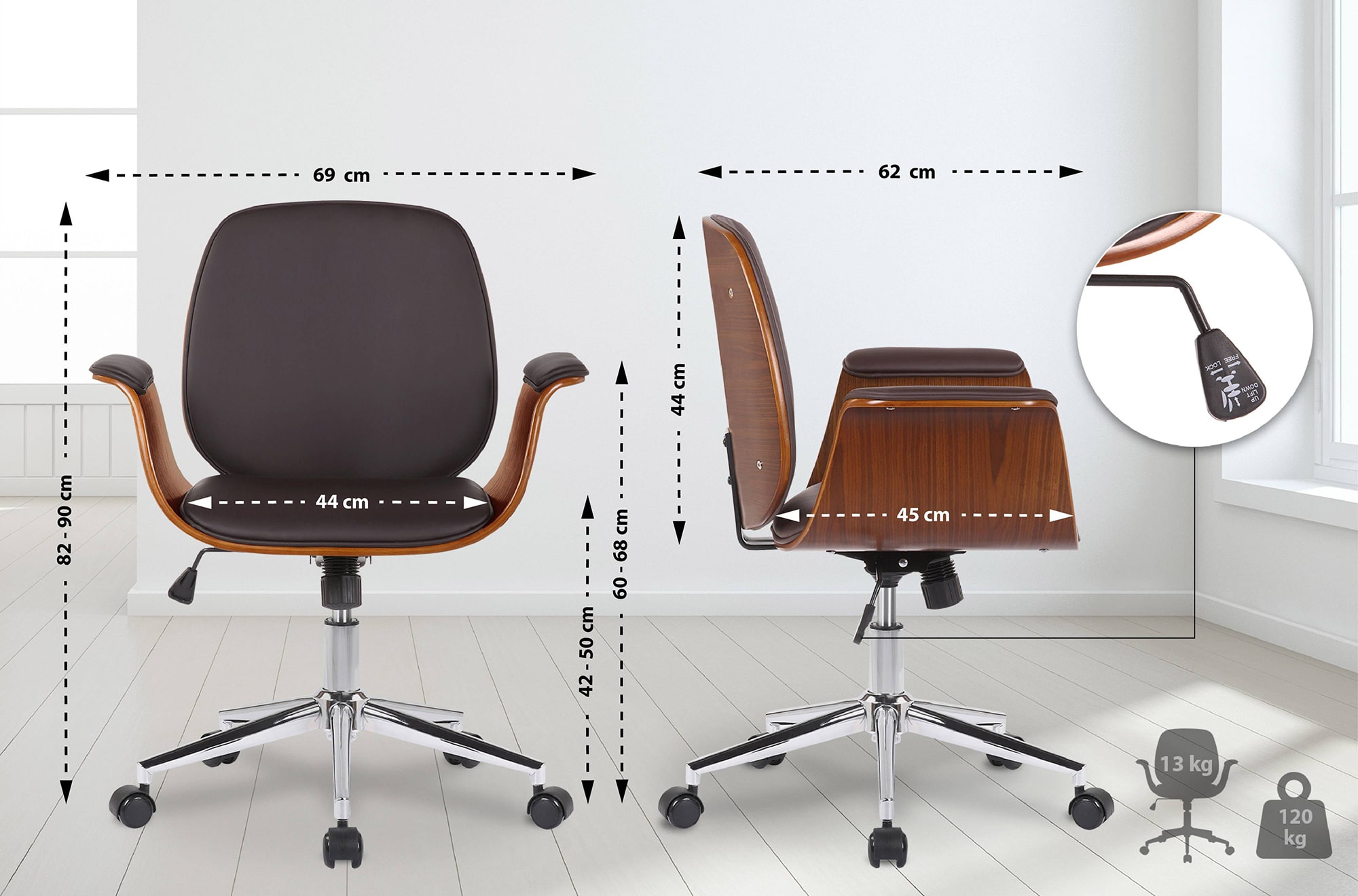 Silla de oficina Kemberg