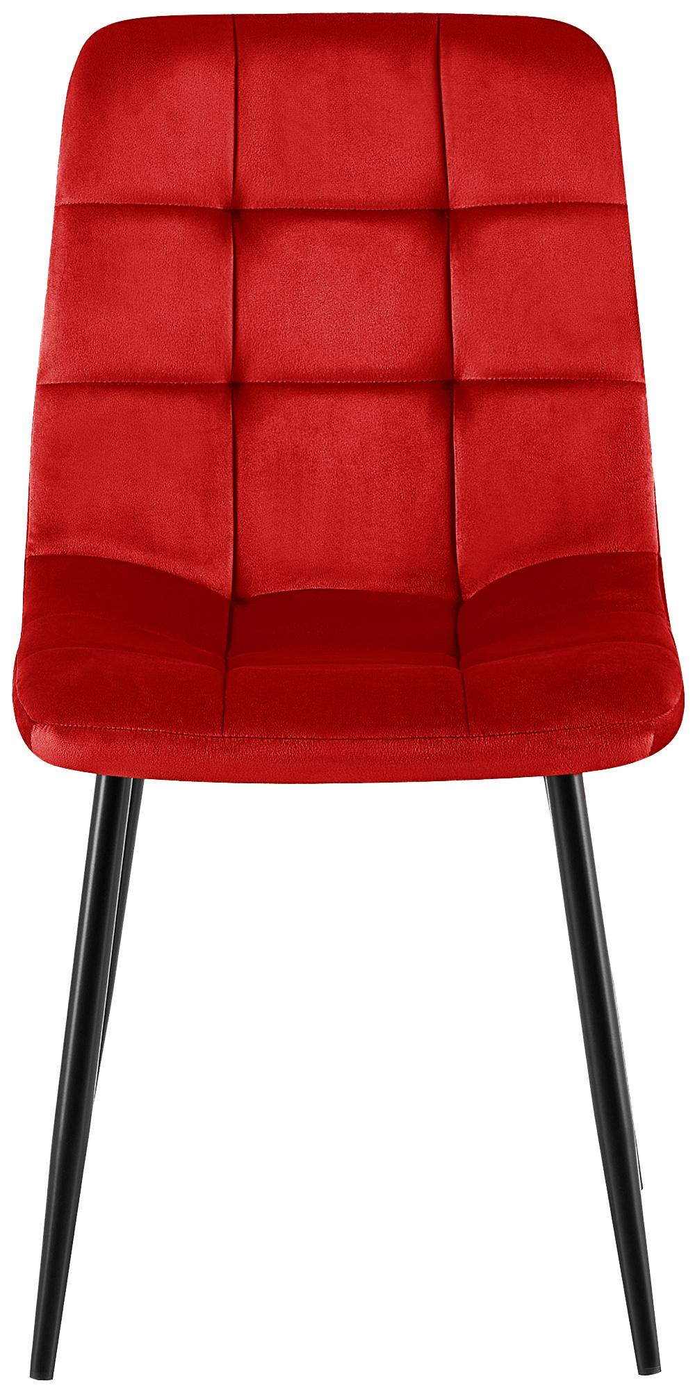 Silla de comedor Antibes tapizada en terciopelo