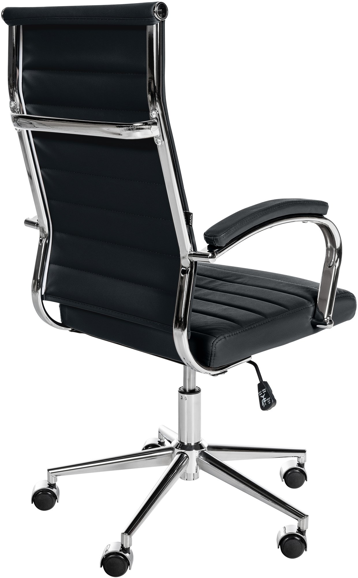 Silla de oficina Mollis de cuero auténtico