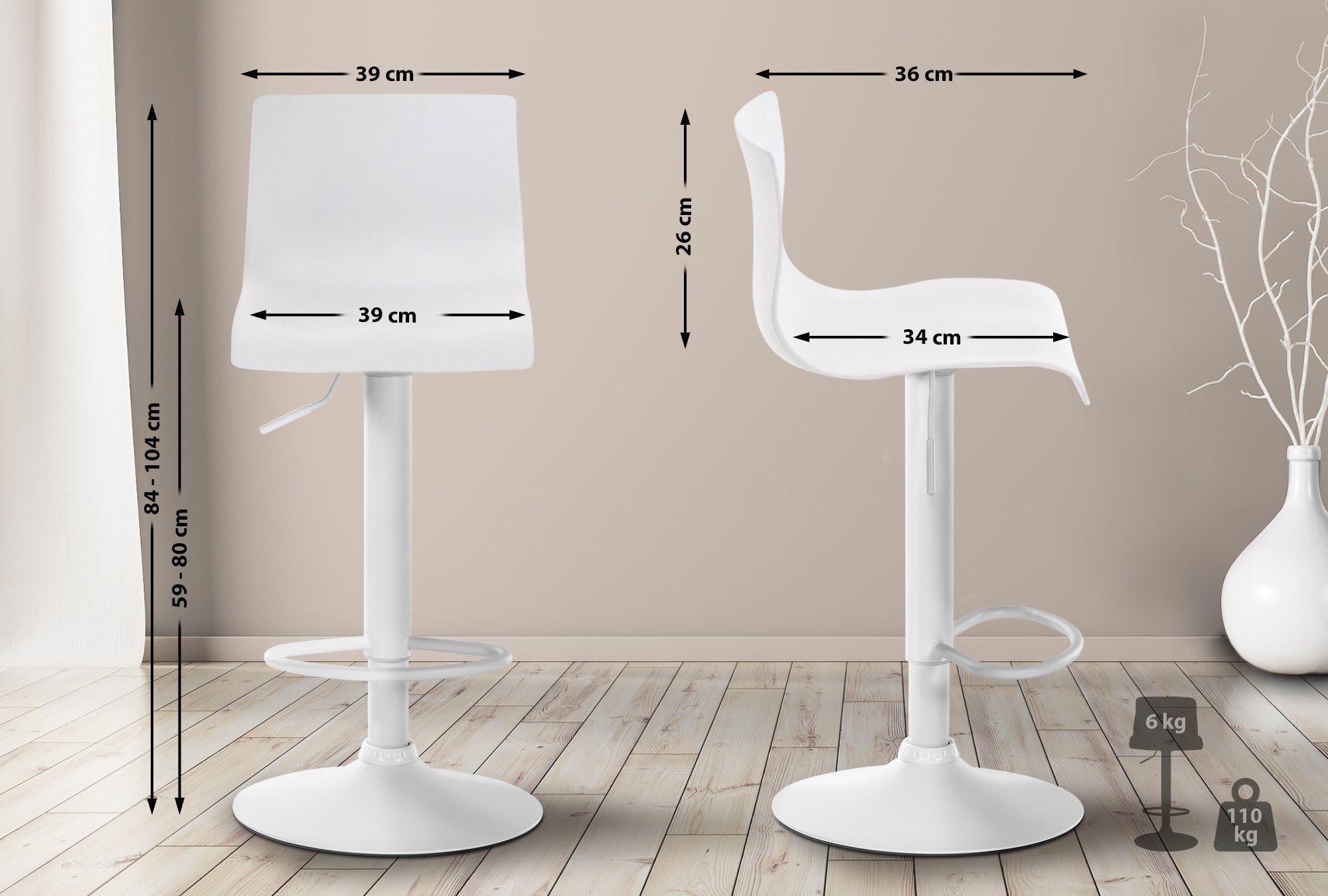 Taburete de bar Hover