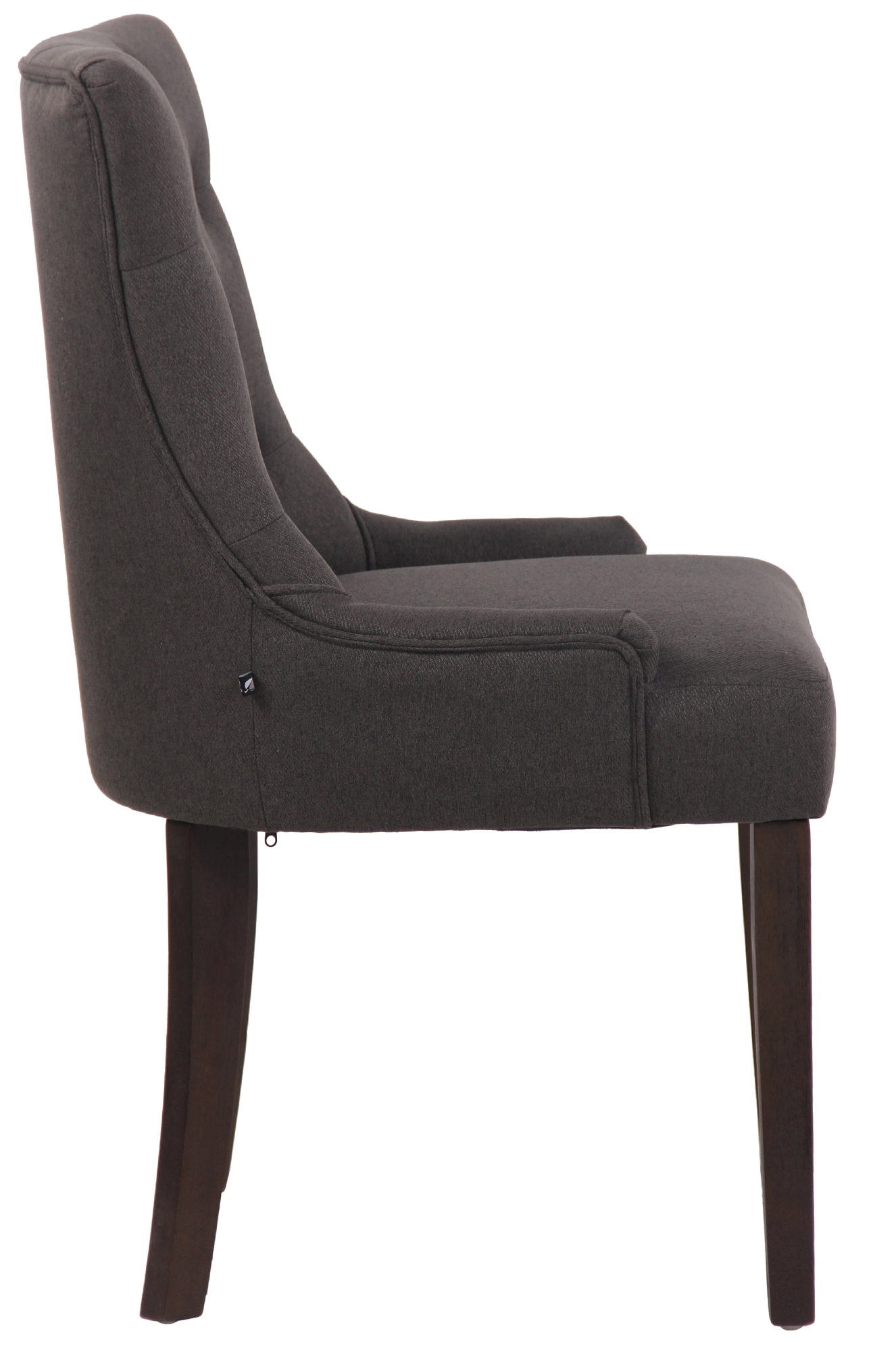 Silla De Comedor Inverness De Tela En Esltilo Chesterfield